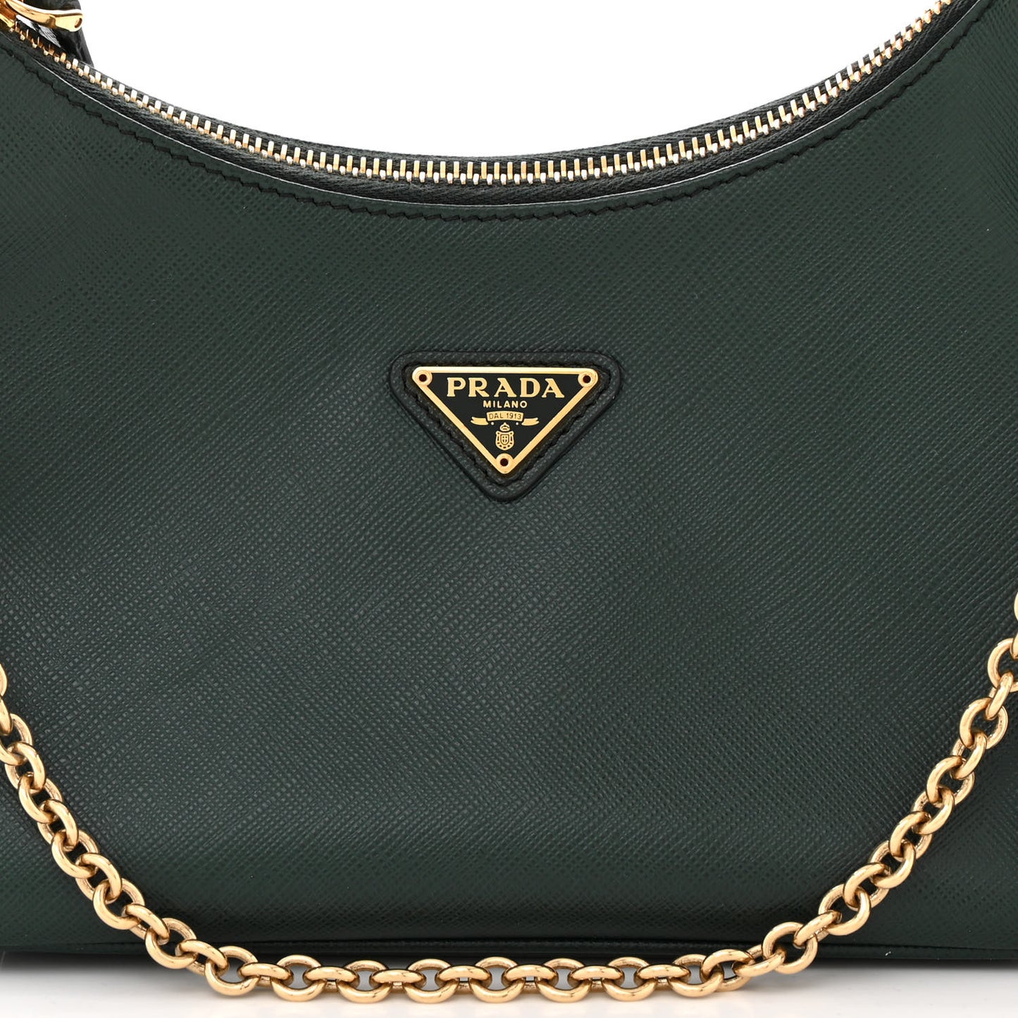 Saffiano Lux Re-Edition 2005 Shoulder Bag Smeraldo