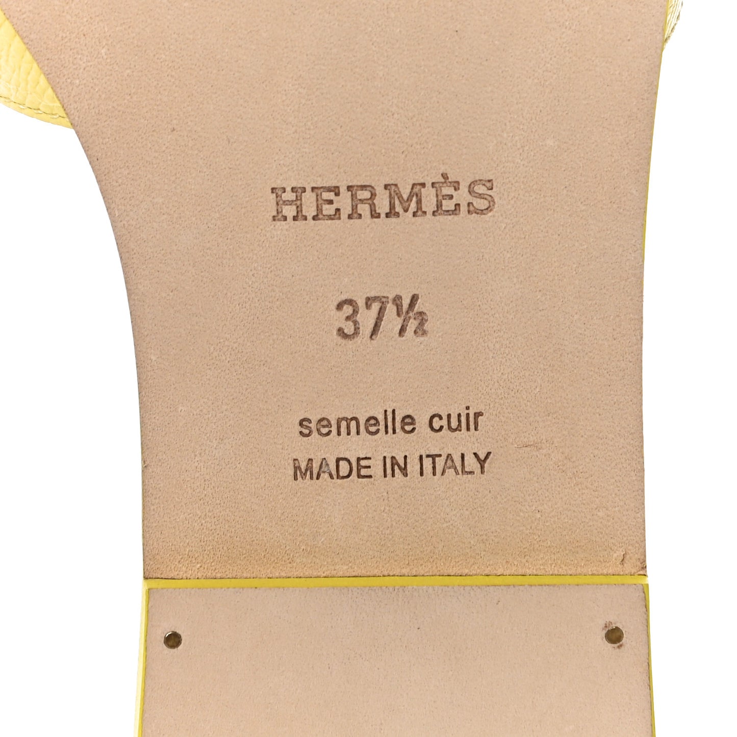 Epsom Oran Sandals 37.5 Jaune Pollen