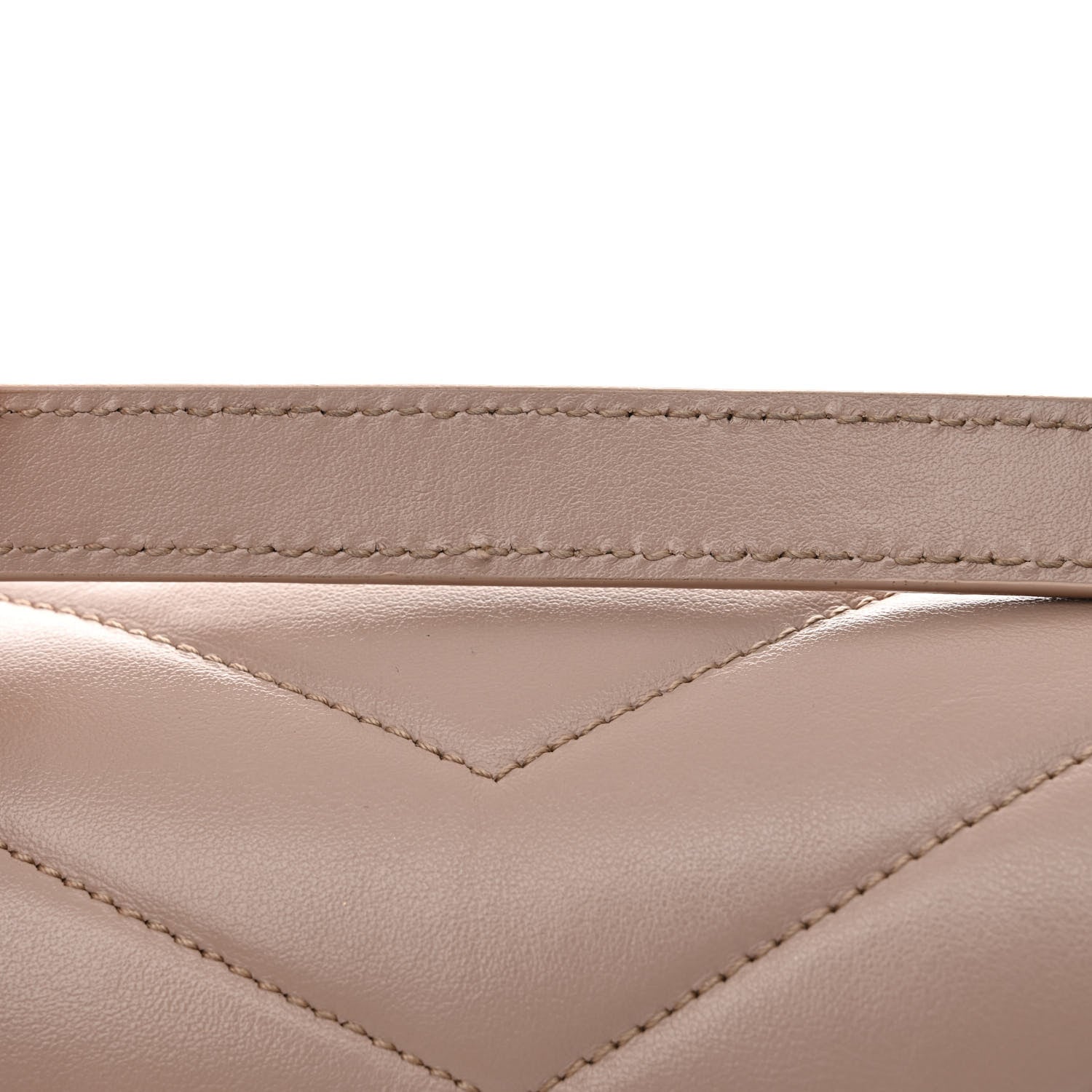 Saint Laurent Calfskin Y Quilted Monogram Medium Loulou Chain Satchel Light Natural 13 of 13