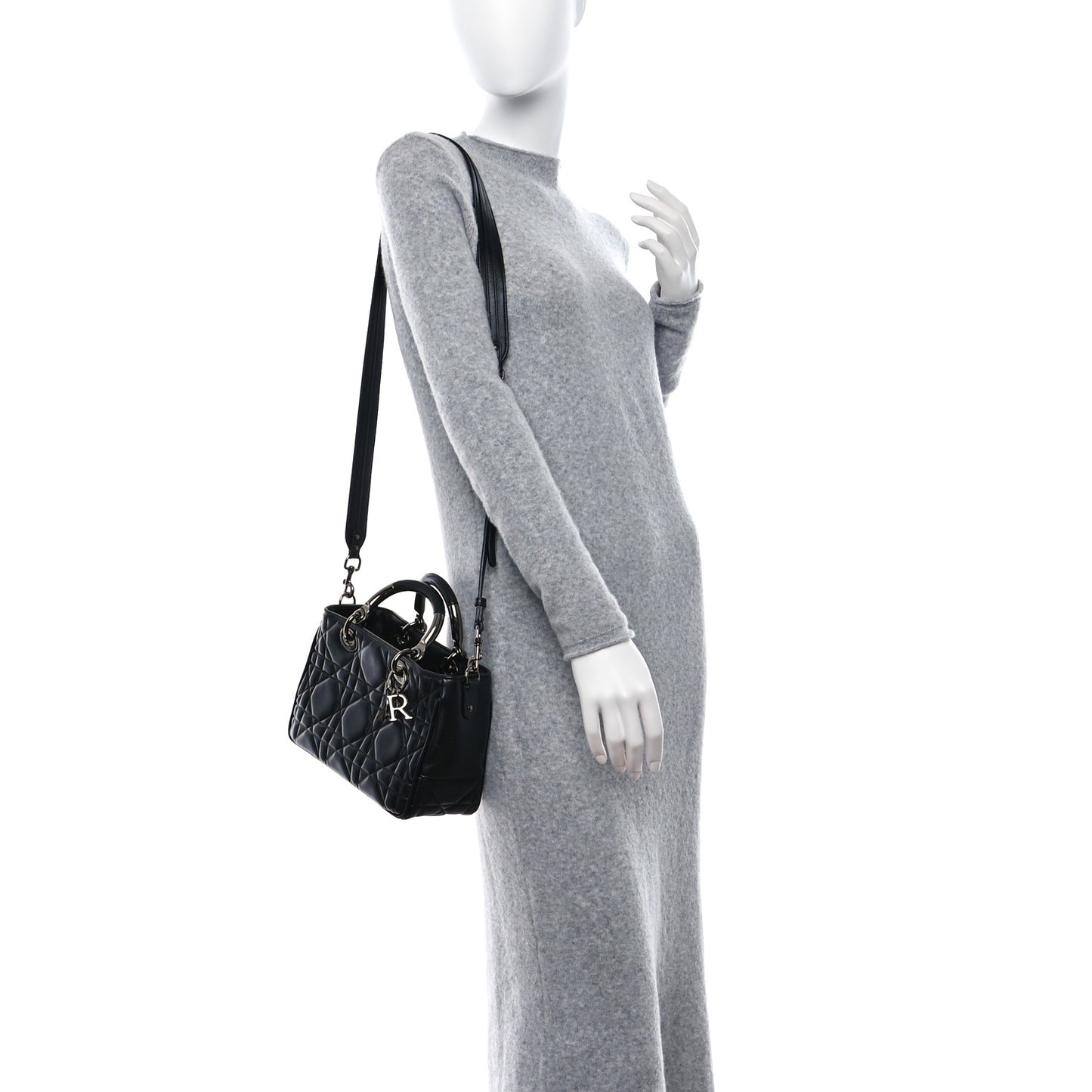 Calfskin Cannage Small The Lady 95.22 Black