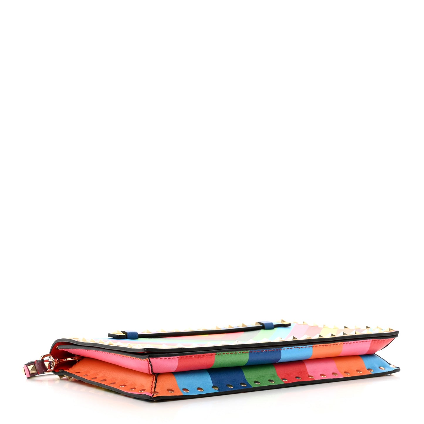 Vitello 1973 Rockstud Wristlet Clutch Multicolor