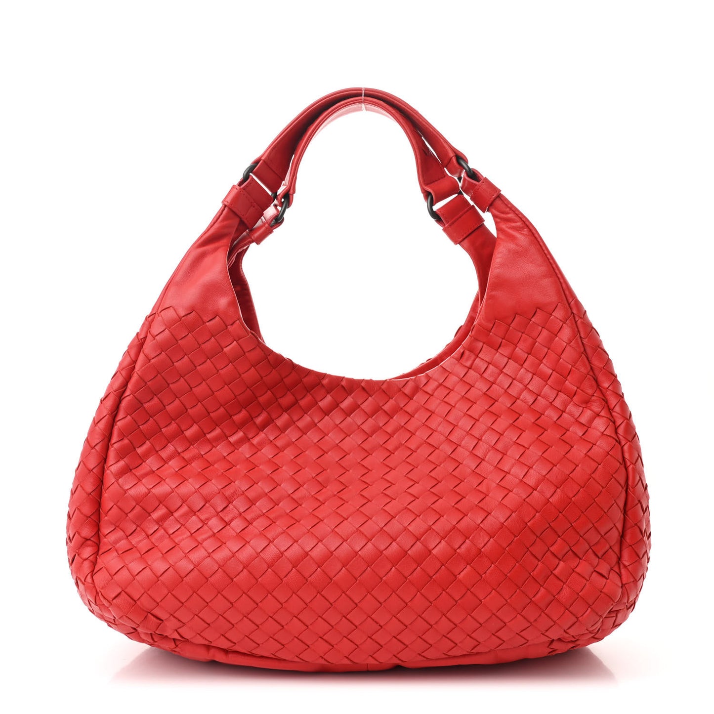 Nappa Intrecciato Medium Campana Hobo Red