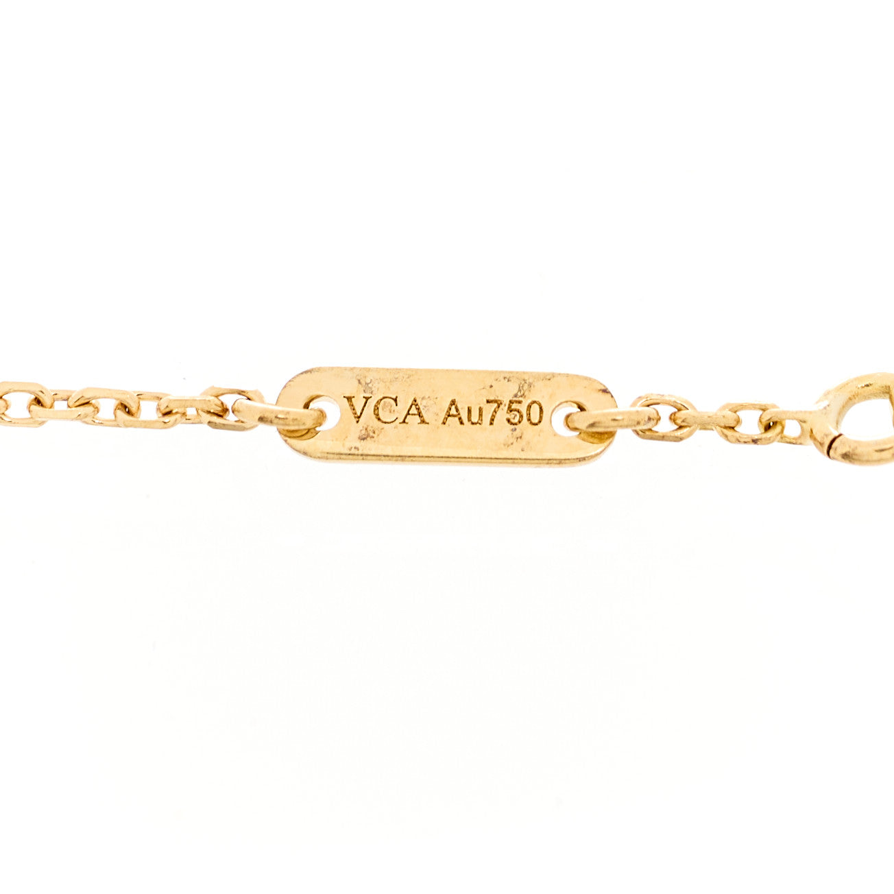 18K Yellow Gold Mother of Pearl Sweet Alhambra Bracelet