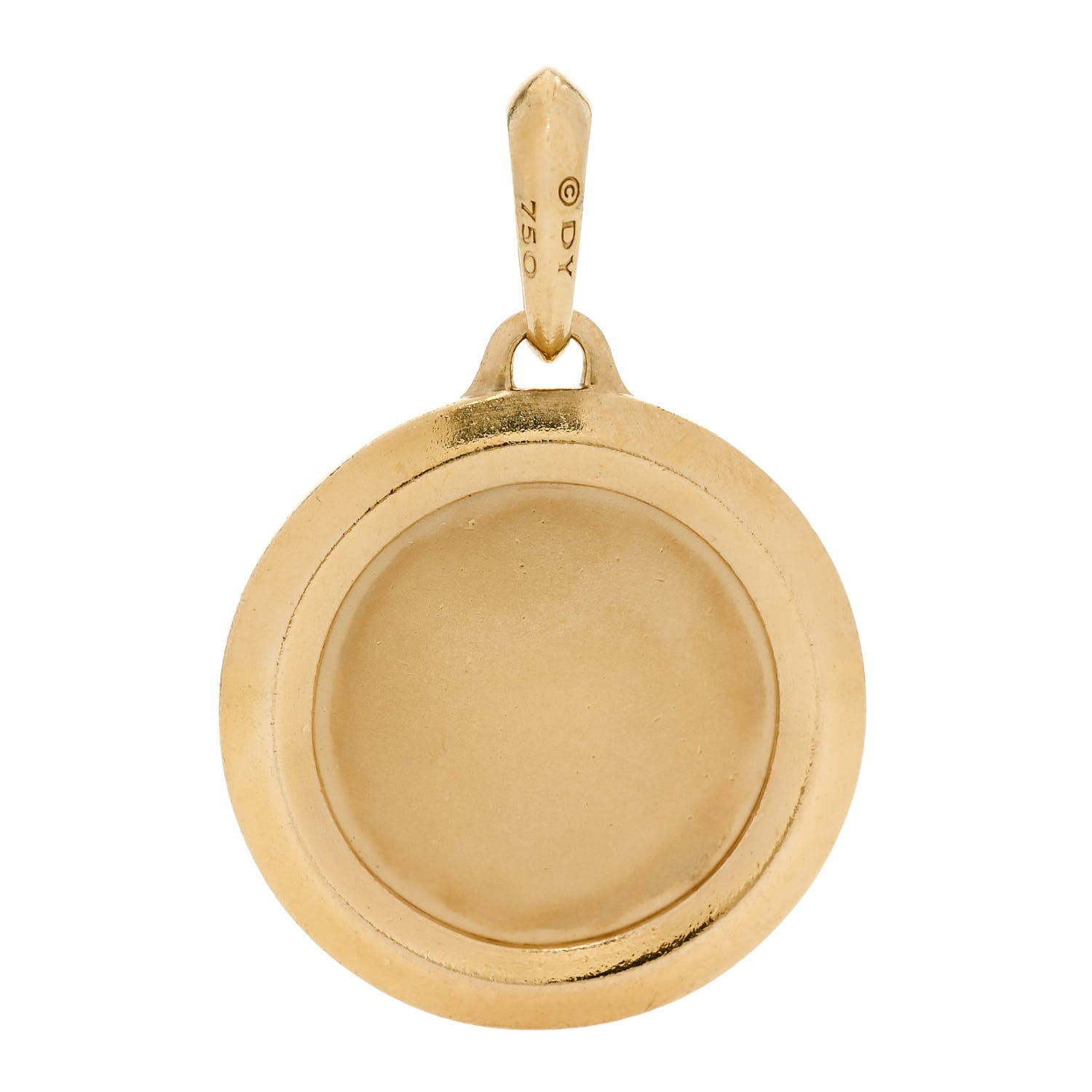 David Yurman 18K Yellow Gold Diamond St. Christopher Amulet Pendant 3 of 4