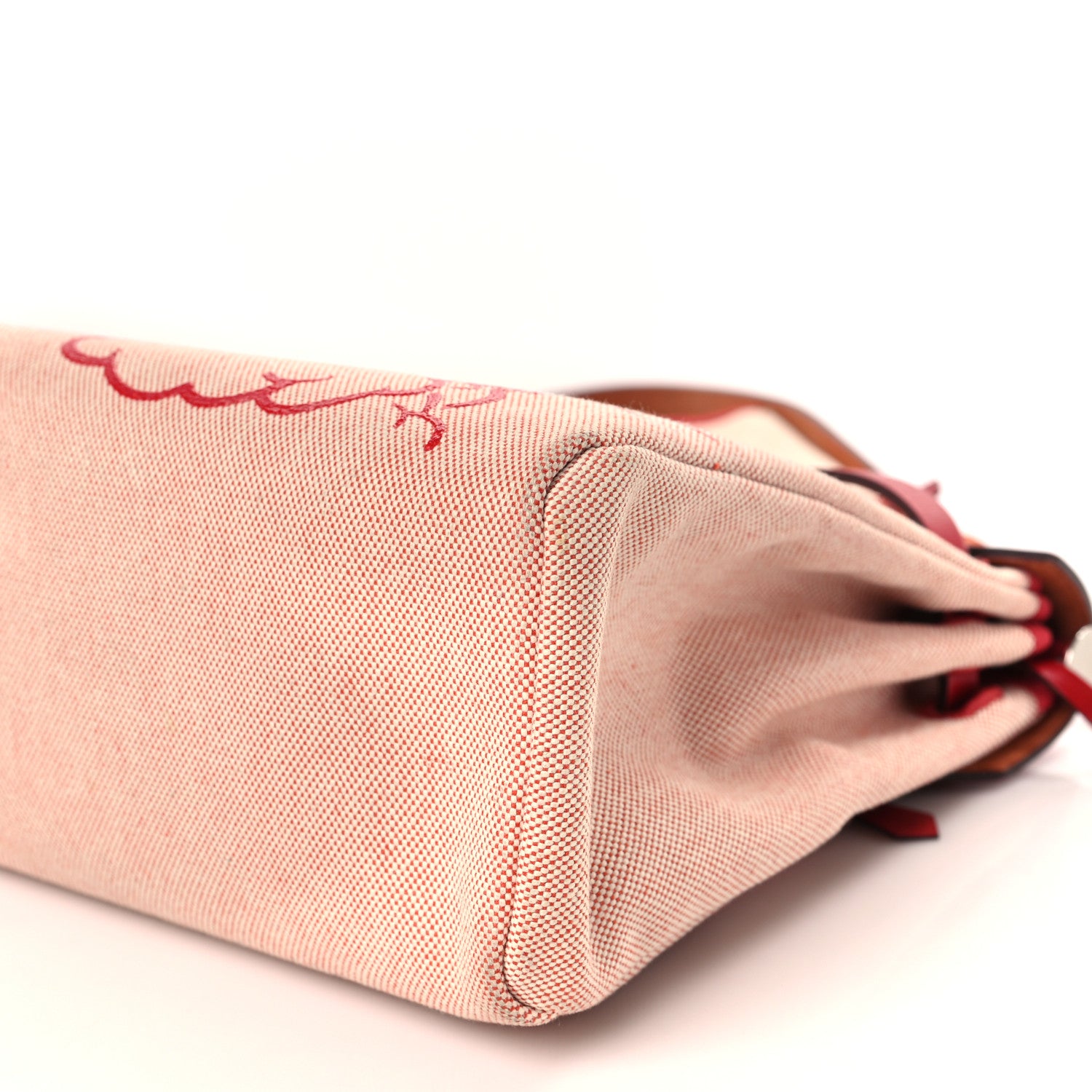 Hermes Vache Hunter Toile Pegase Pop Herbag Zip Retourne 31 PM Rouge Piment 10 of 14