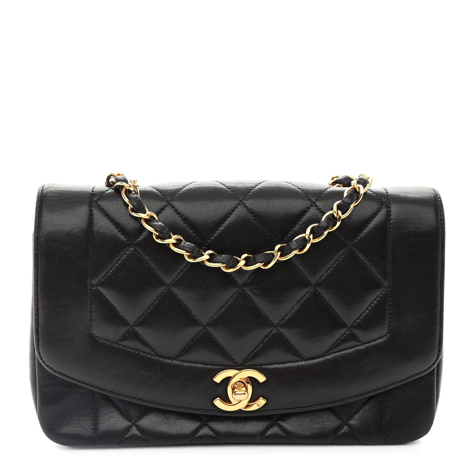 Chanel Lambskin Quilted Small Single Flap Black 1 of 11