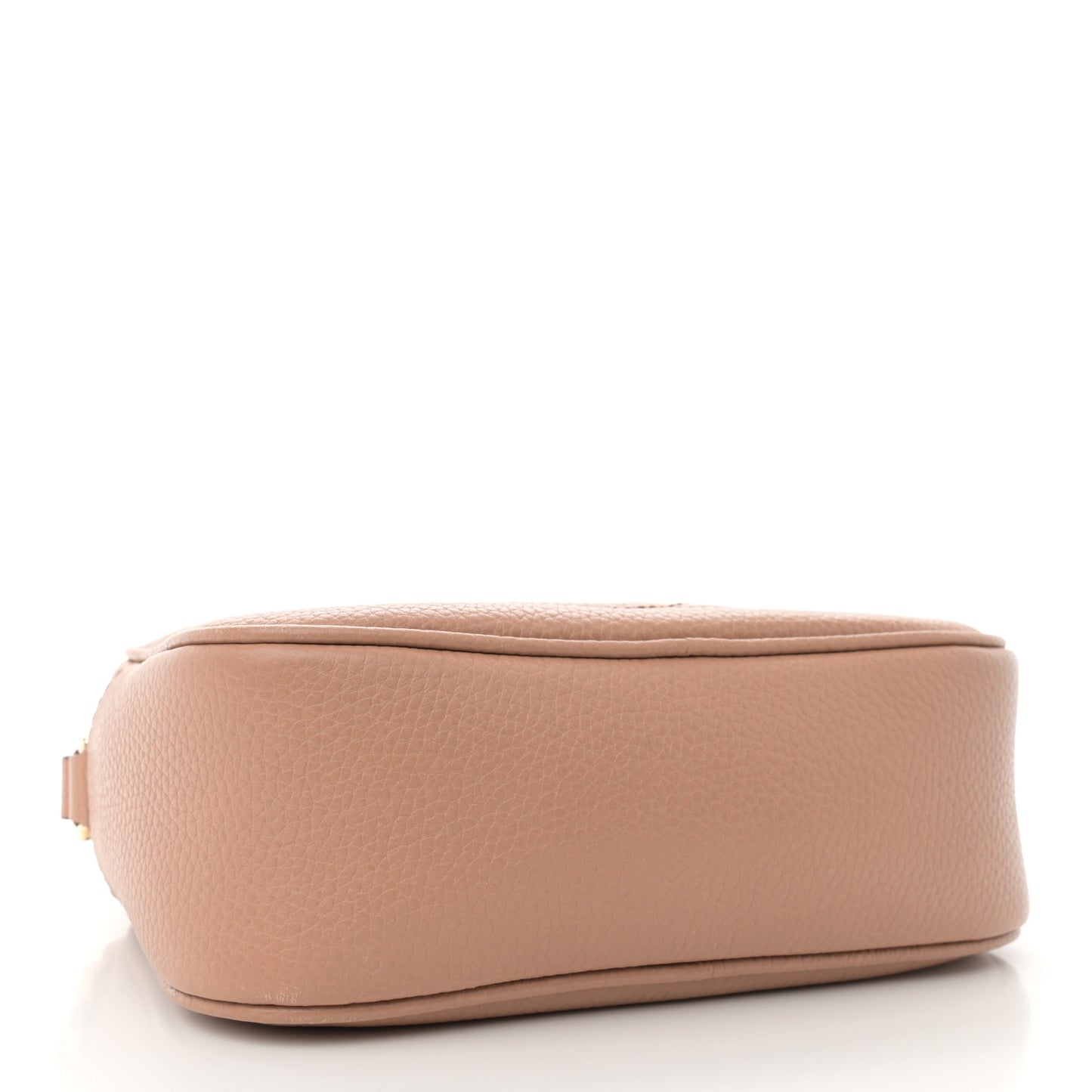 Pebbled Calfskin Small Soho Disco Bag Camelia