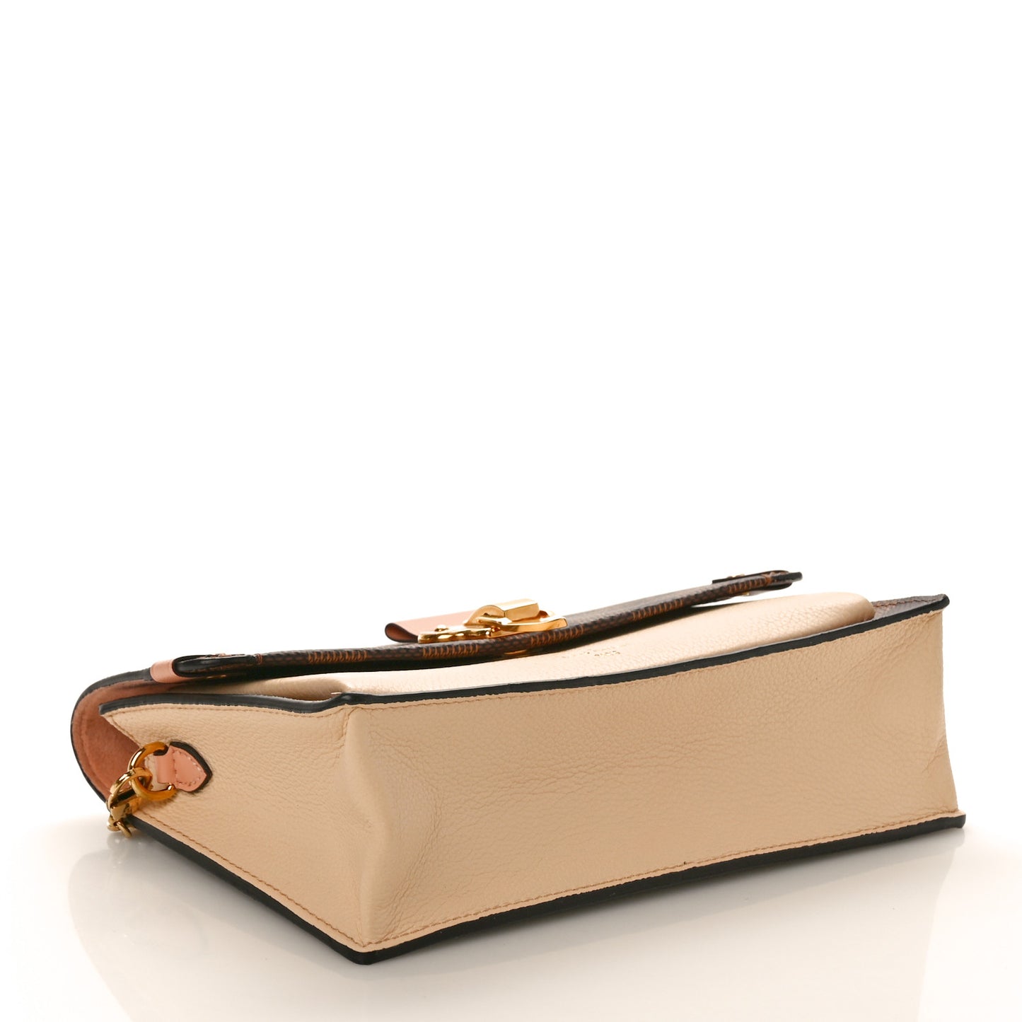 Damier Ebene Vavin Chain Wallet Creme