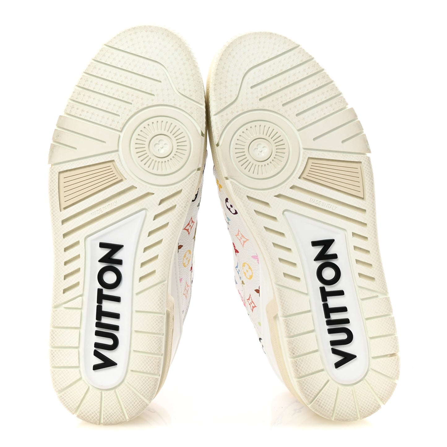 LV X TM Calfskin Monogram Multicolor Womens LV Trainer Sneakers 38.5 White
