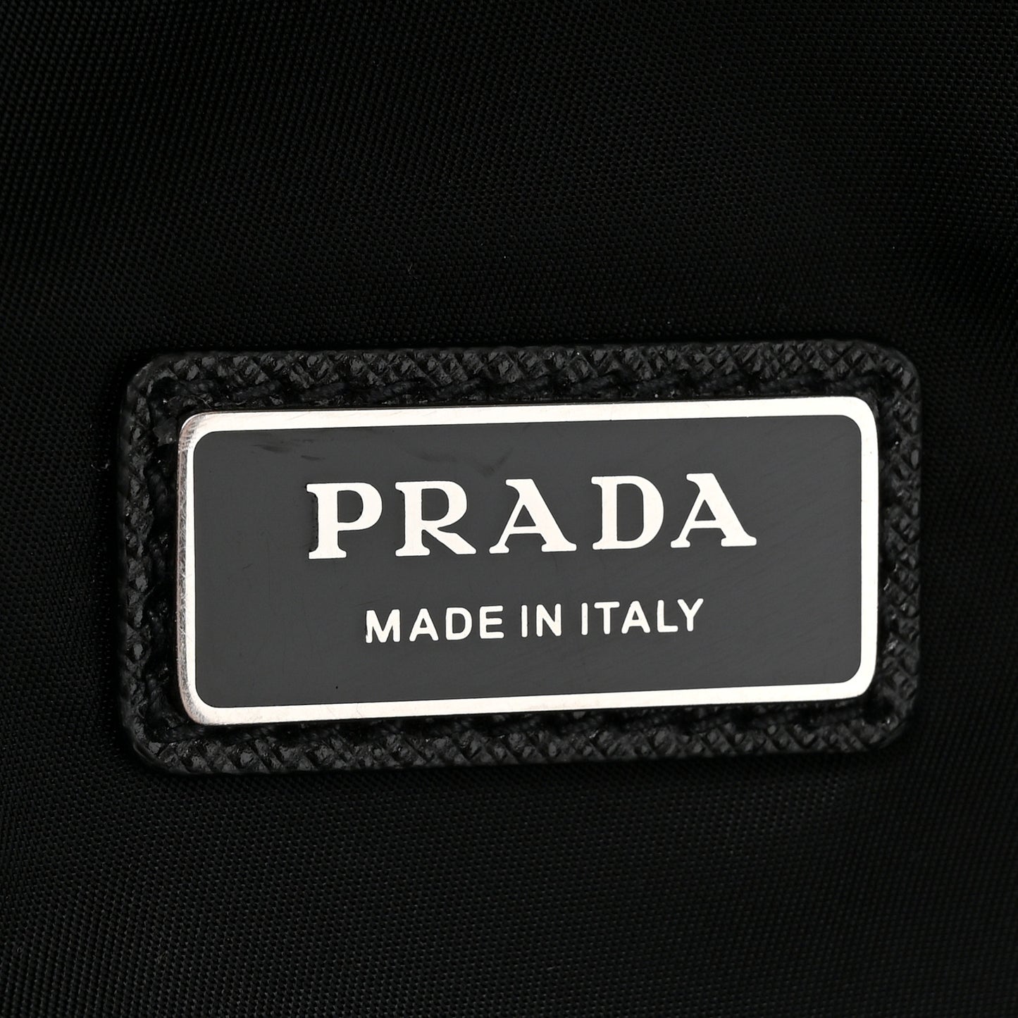 Re-Nylon Saffiano Convertible Belt Bag Black