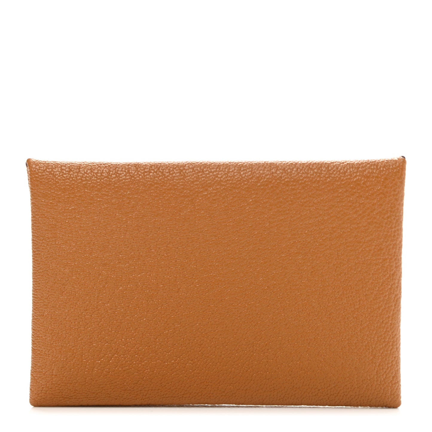 Chevre Mysore Verso Calvi Card Case Caramel Rose Sakura