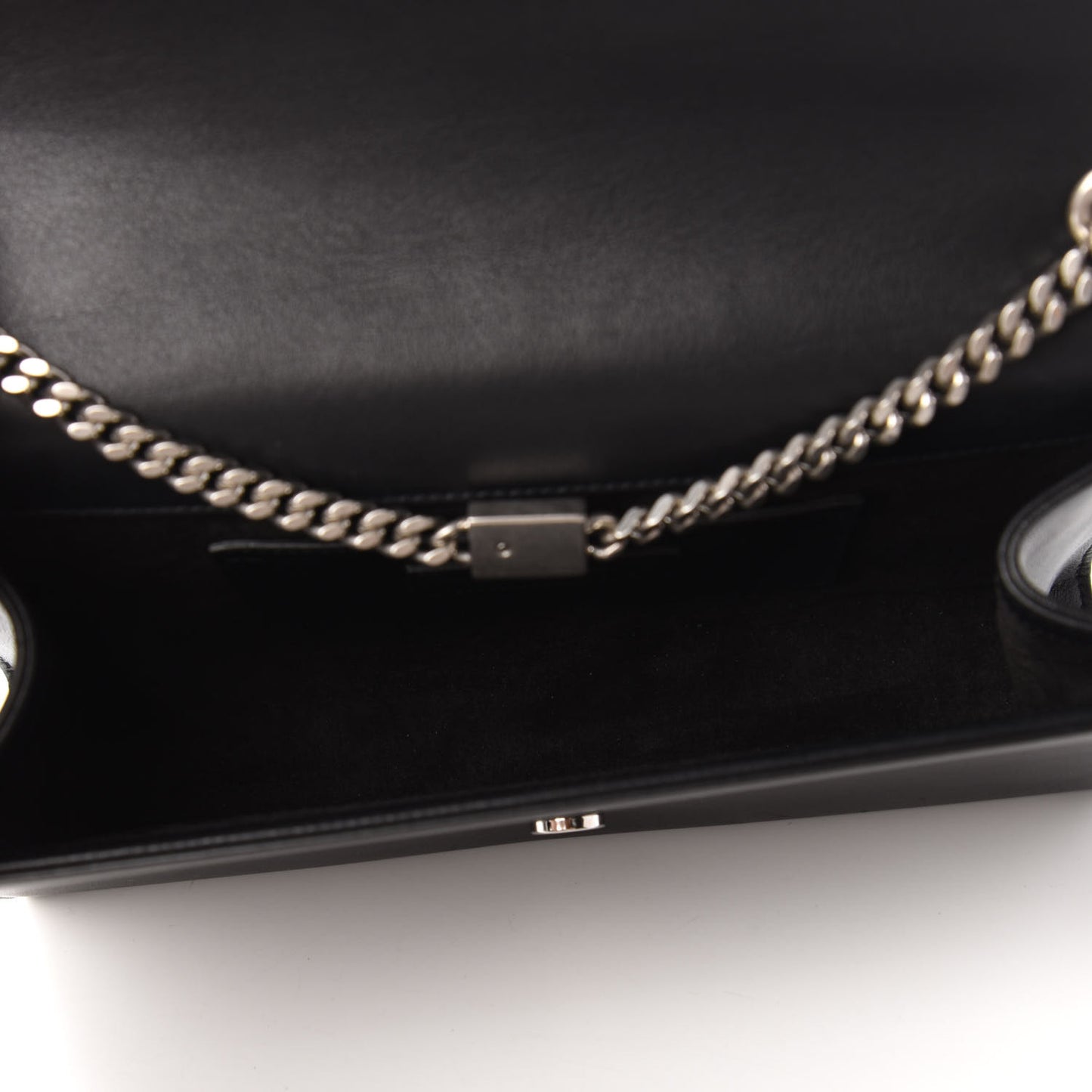 Calfskin Embellished Medium Monogram Kate Satchel Black
