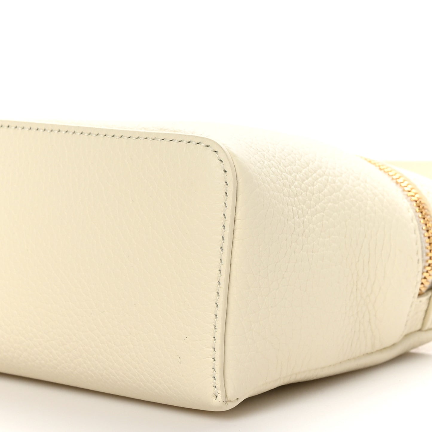 Grained Calfskin L19 Extra Pocket Pouch Whisper White