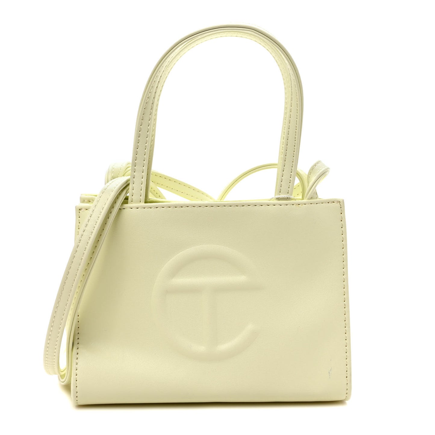 Vegan Leather Small Shopping Bag Glue