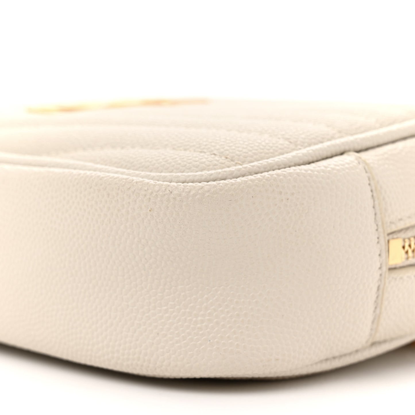 Grain De Poudre Matelasse Monogram Mini Lou Camera Bag Crema Soft