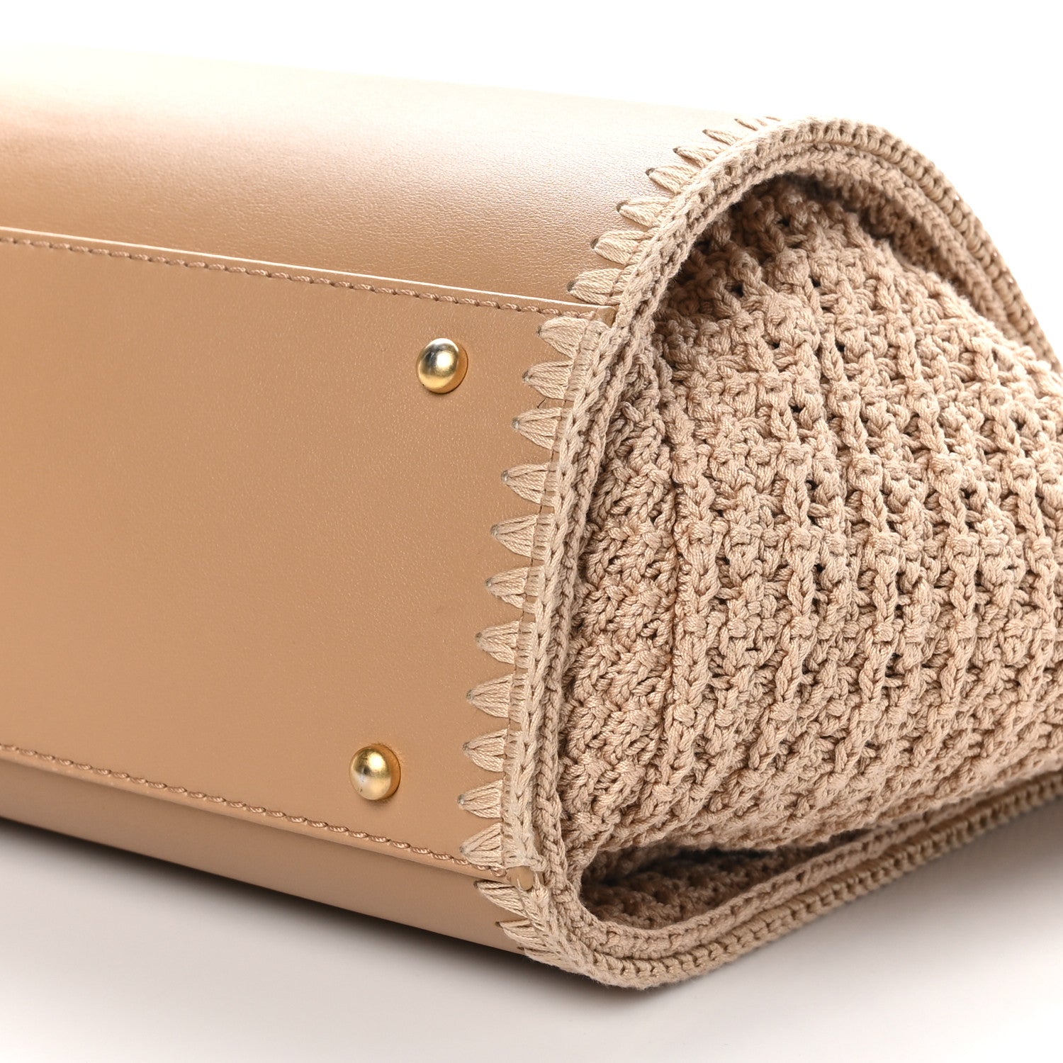 Chanel Calfskin Knit Medium Deauville Tote Beige 10 of 10