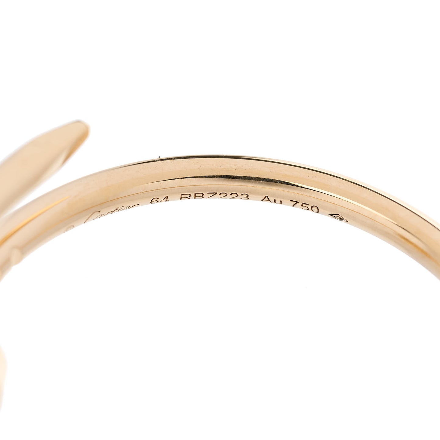 18K Yellow Gold Small Juste Un Clou Ring 64 10.75