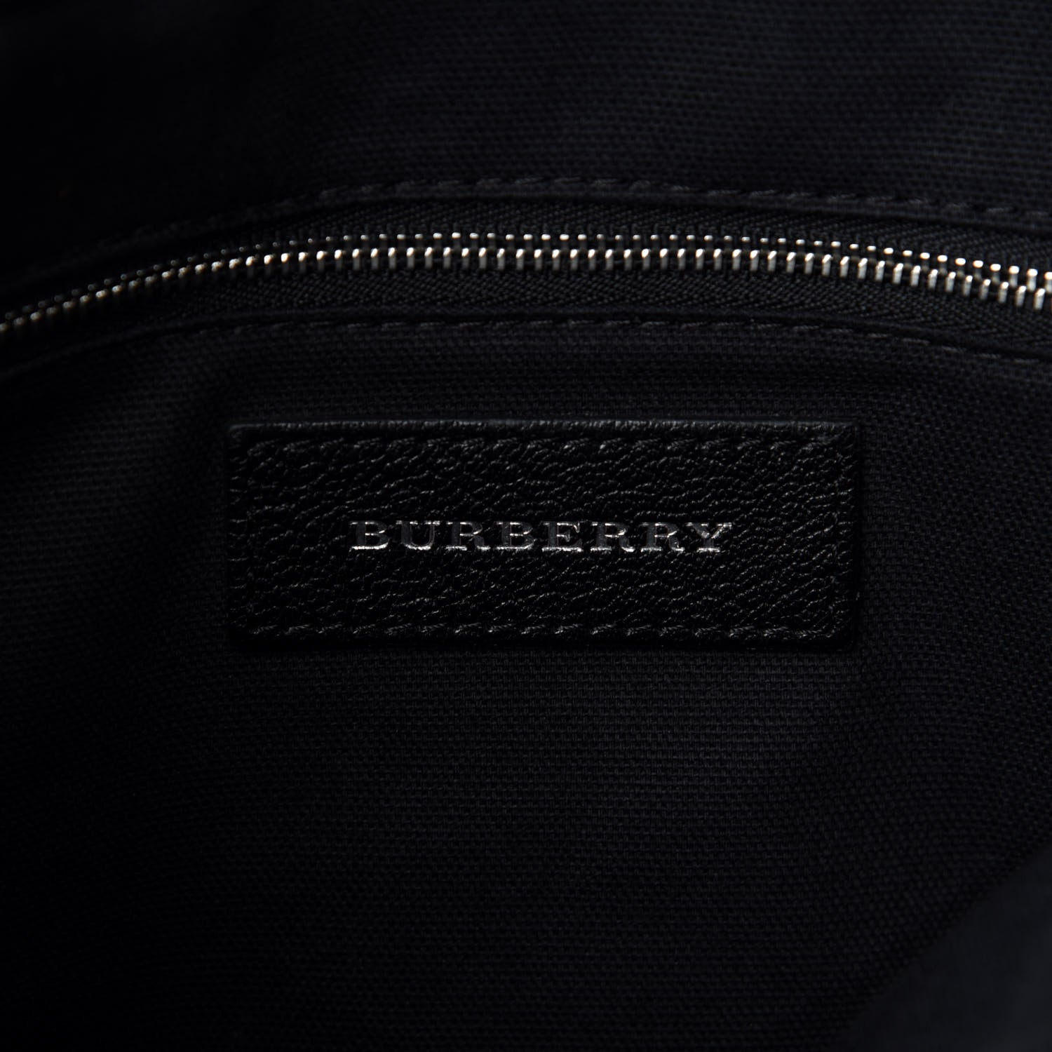 Burberry Goatskin Vintage Check Medium Banner Tote Black 10 of 13