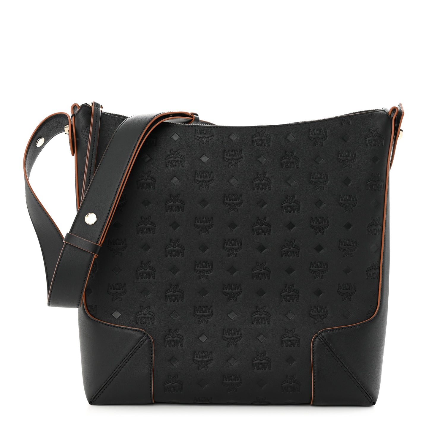 Calfskin Ottomar Monogram Large Klara Hobo Black