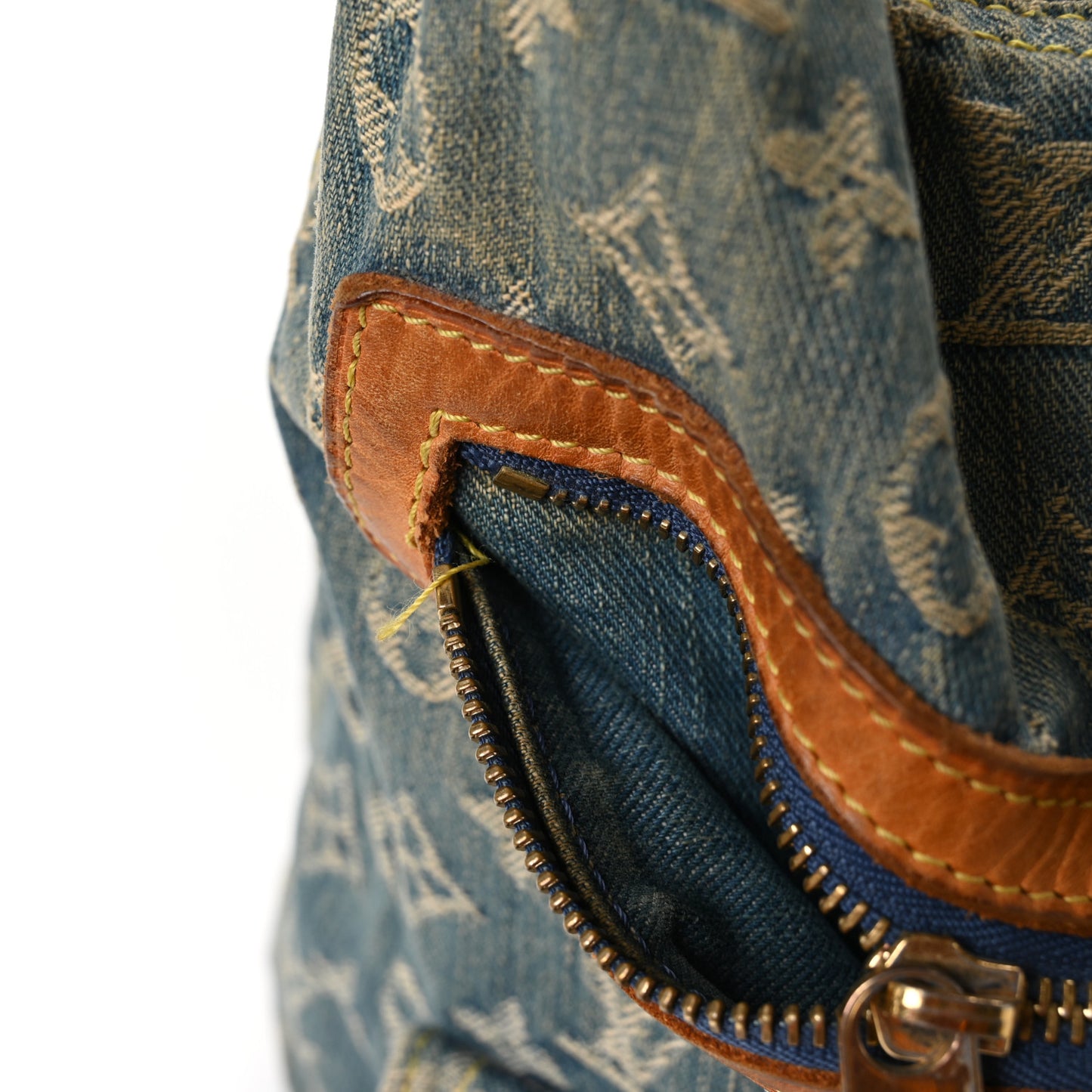 Denim Monogram Baggy GM Blue