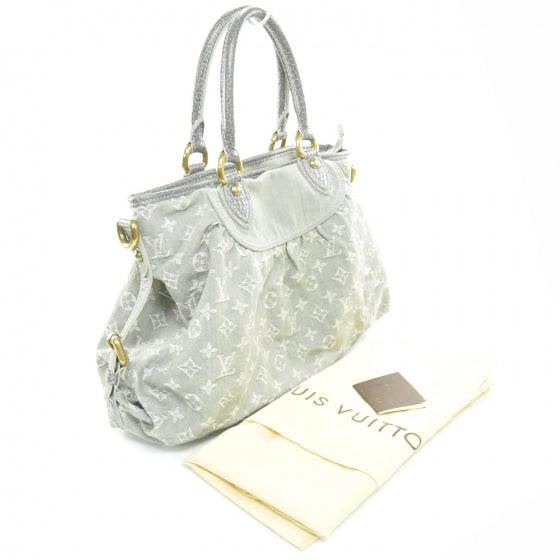 Louis Vuitton Denim Neo Cabby MM Grey 3 of 9