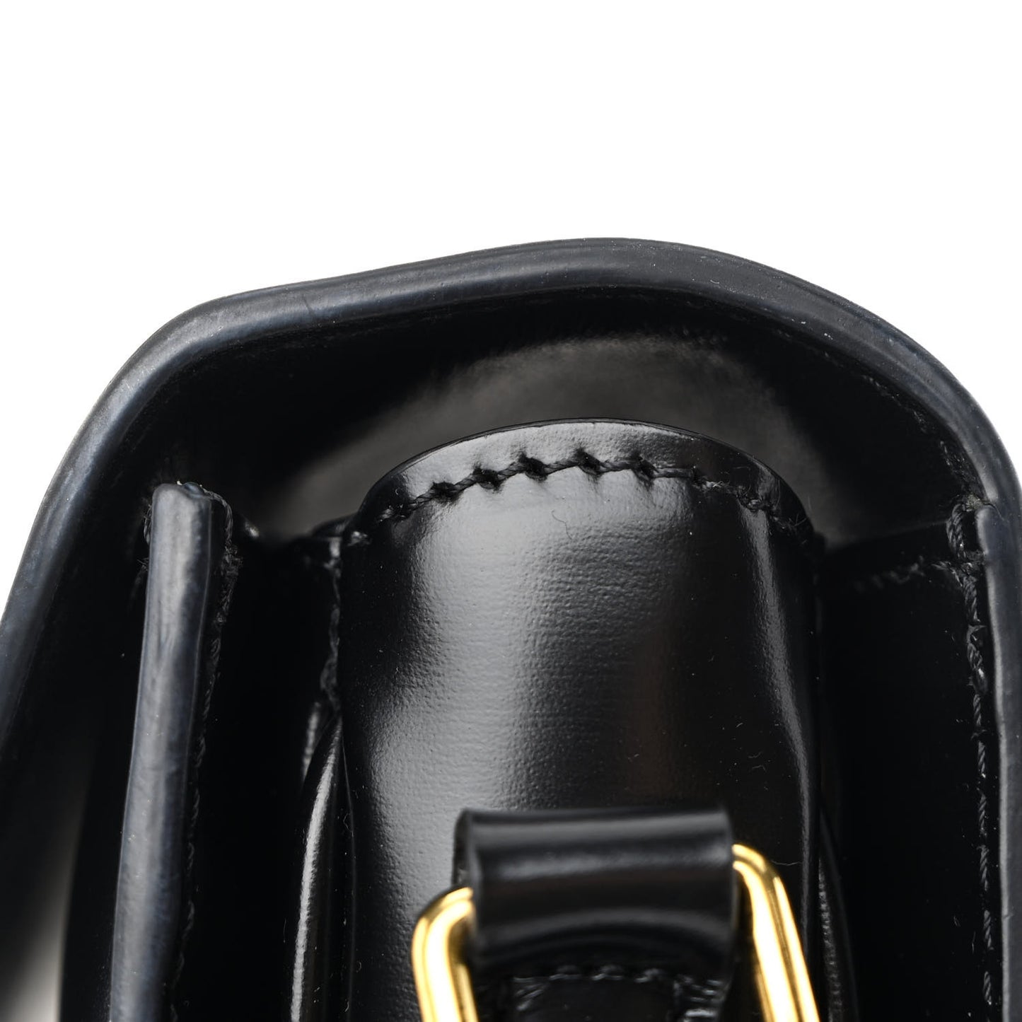 Shiny Calfskin Teen Besace Black