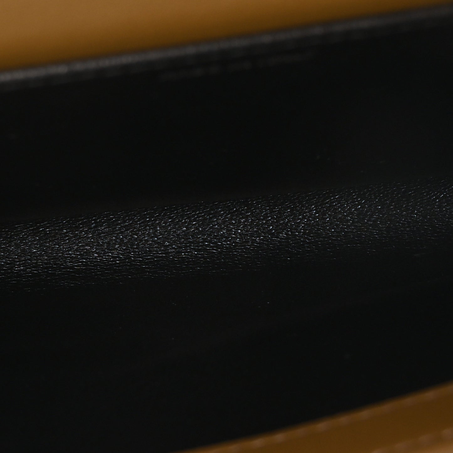 Patent Calfskin Uptown Chain Wallet Taupe