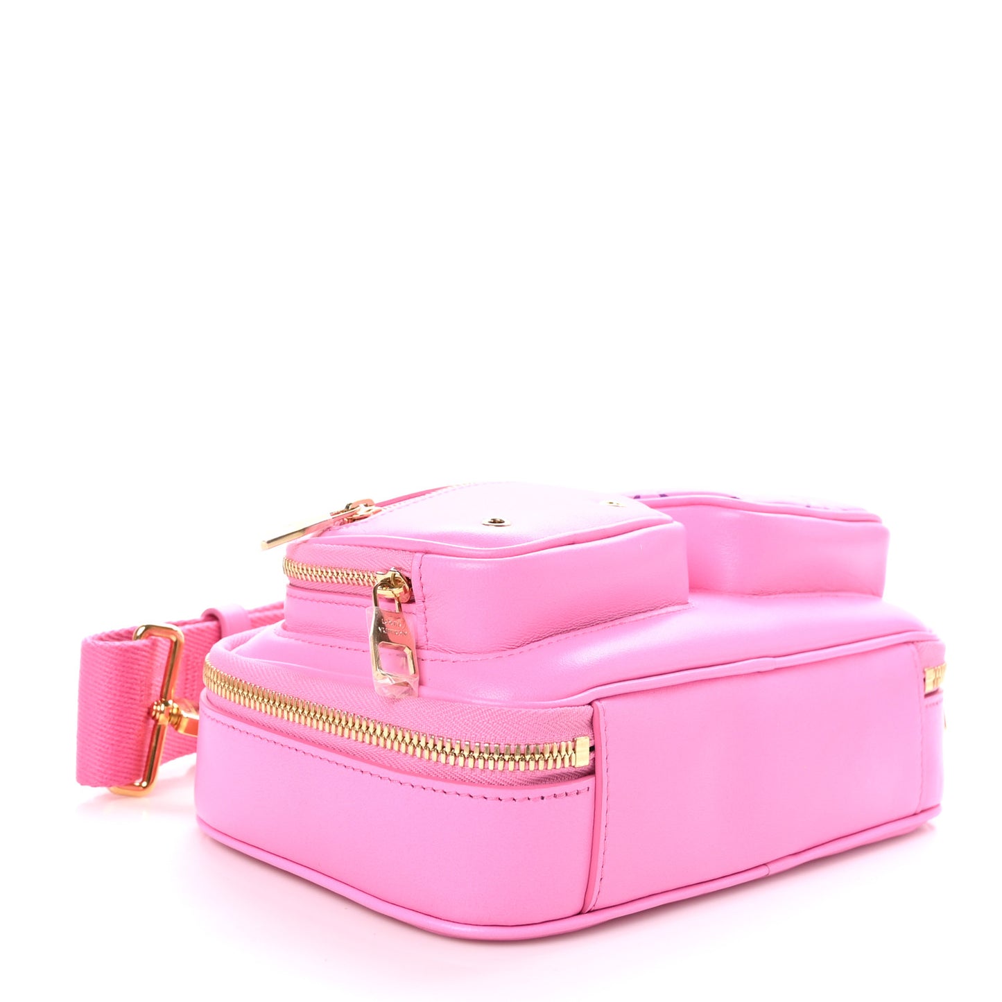 Calfskin Embossed Monogram Vuittamins Utility Crossbody Rose Violet