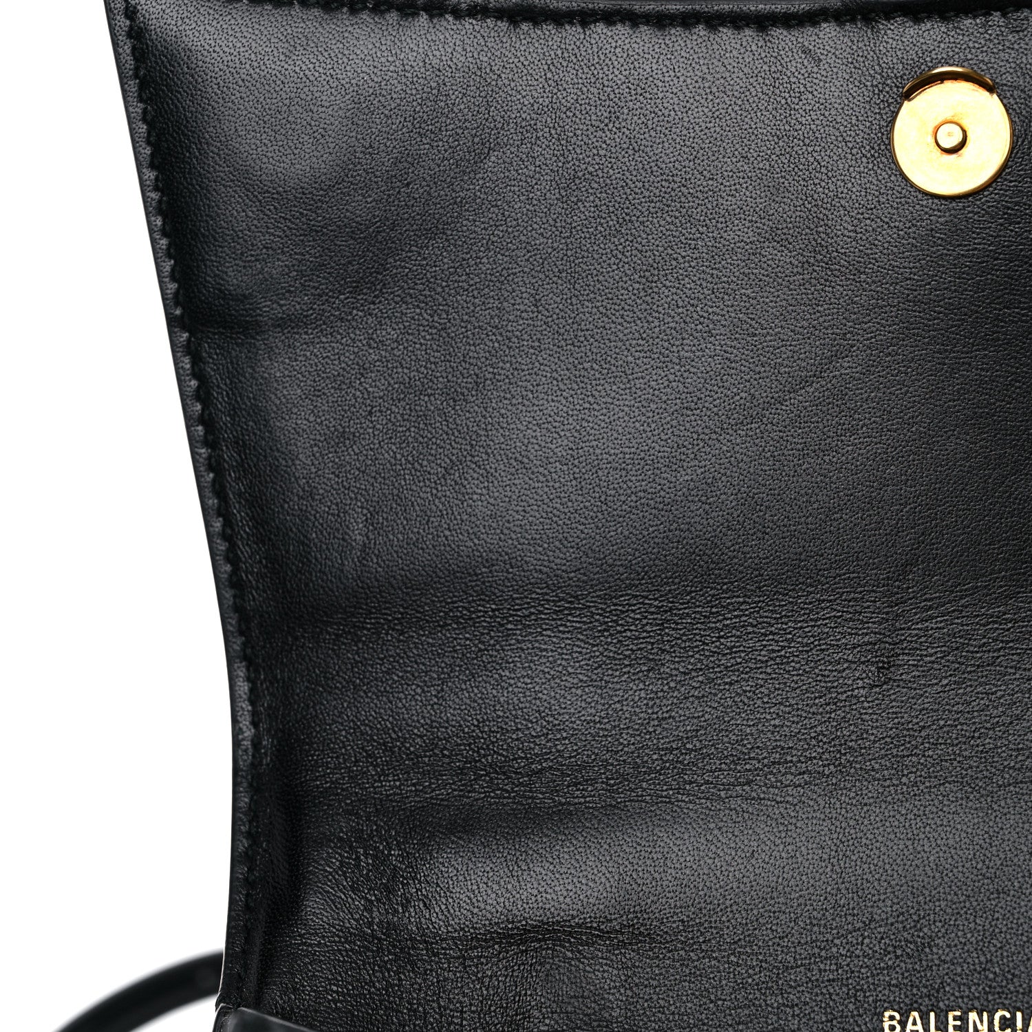Balenciaga Shiny Box Calfskin Small Hourglass Top Handle Bag Black 14 of 15