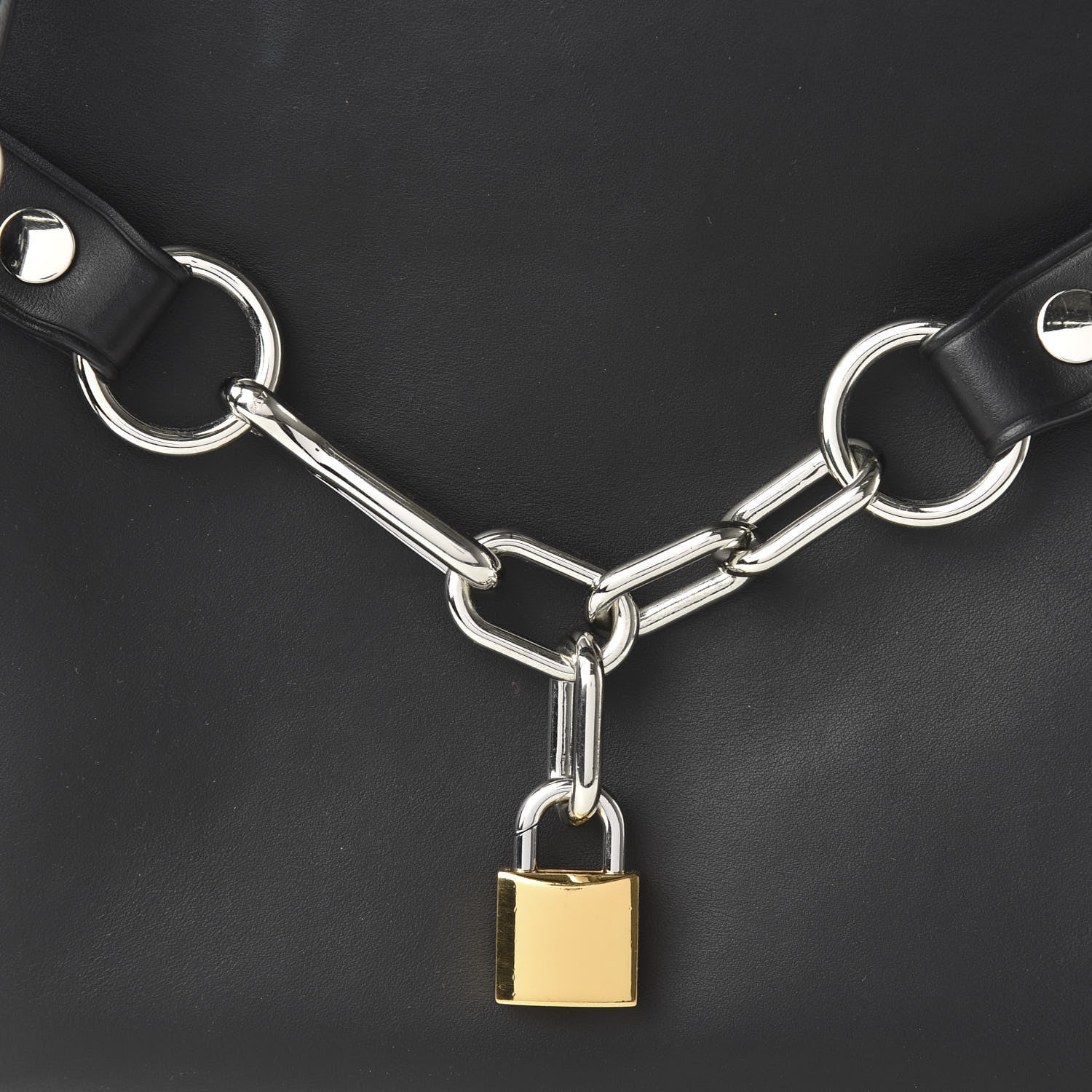 Alexander Wang Smooth Calfskin Attica Chain Satchel Black 9 of 9