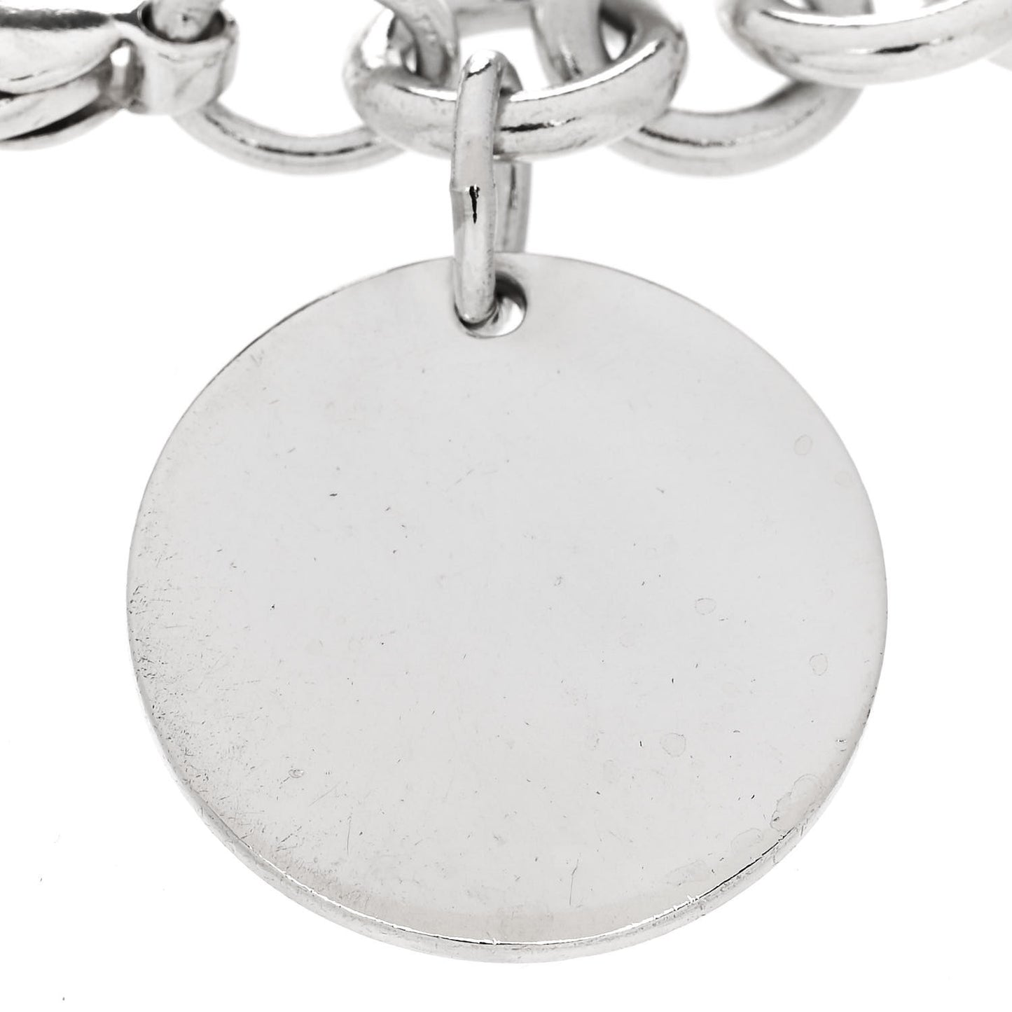 Sterling Silver Return to Tiffany Round Tag Charm Bracelet