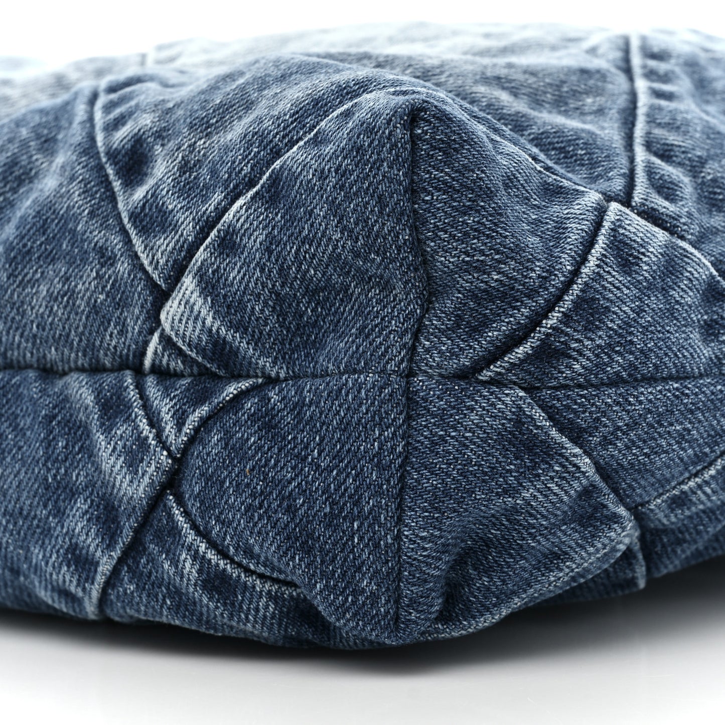 Denim Quilted Small Chanel 22 Blue