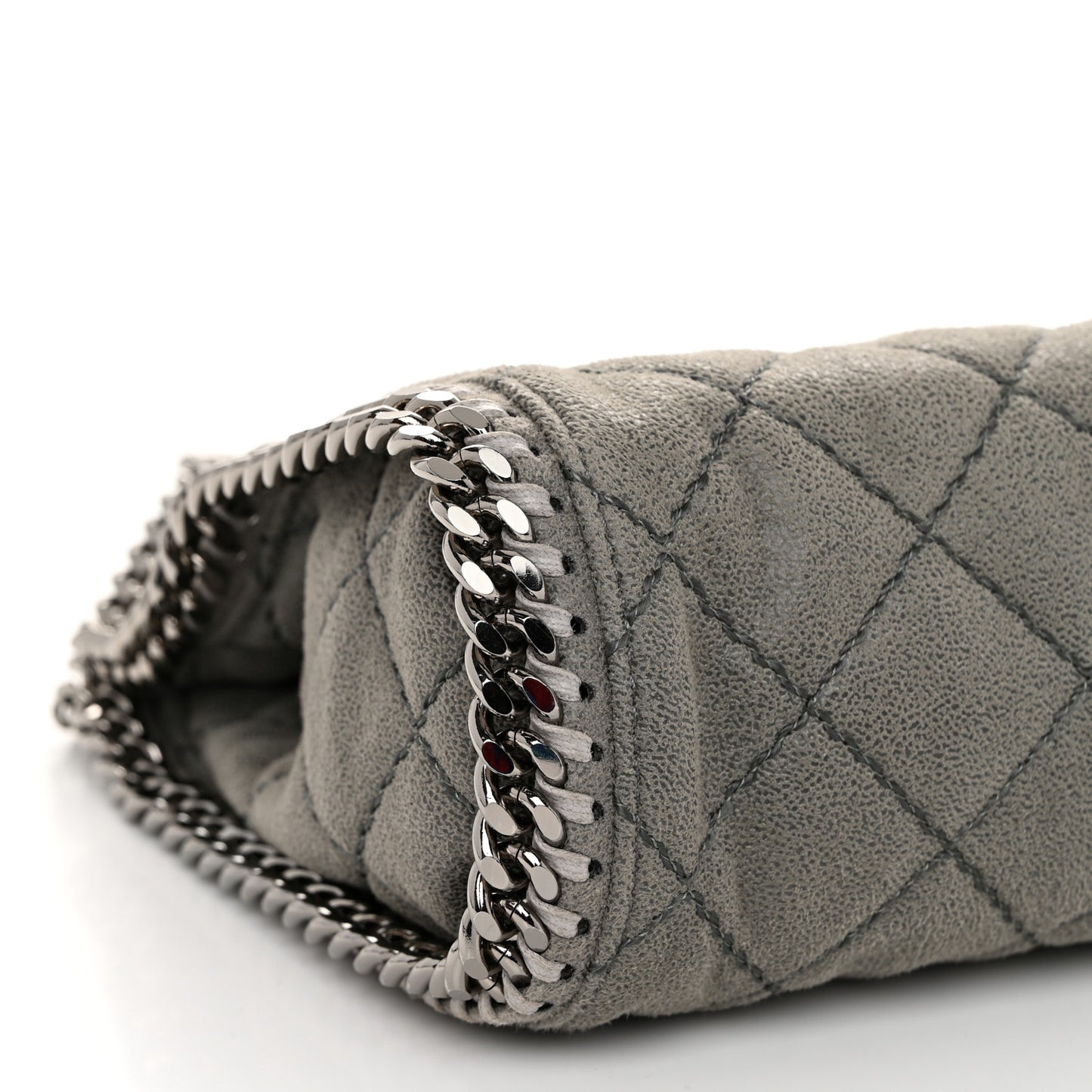 Shaggy Deer Quilted Mini Falabella Grey