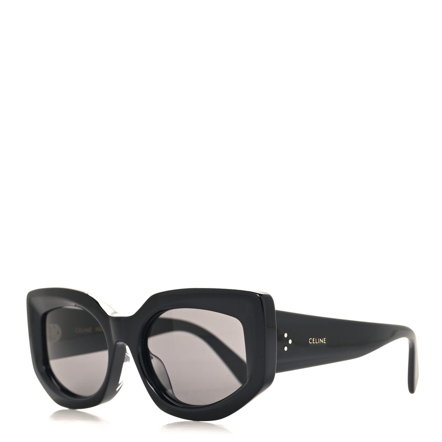 Acetate Bold 3 Dots Sunglasses CL40277F Black