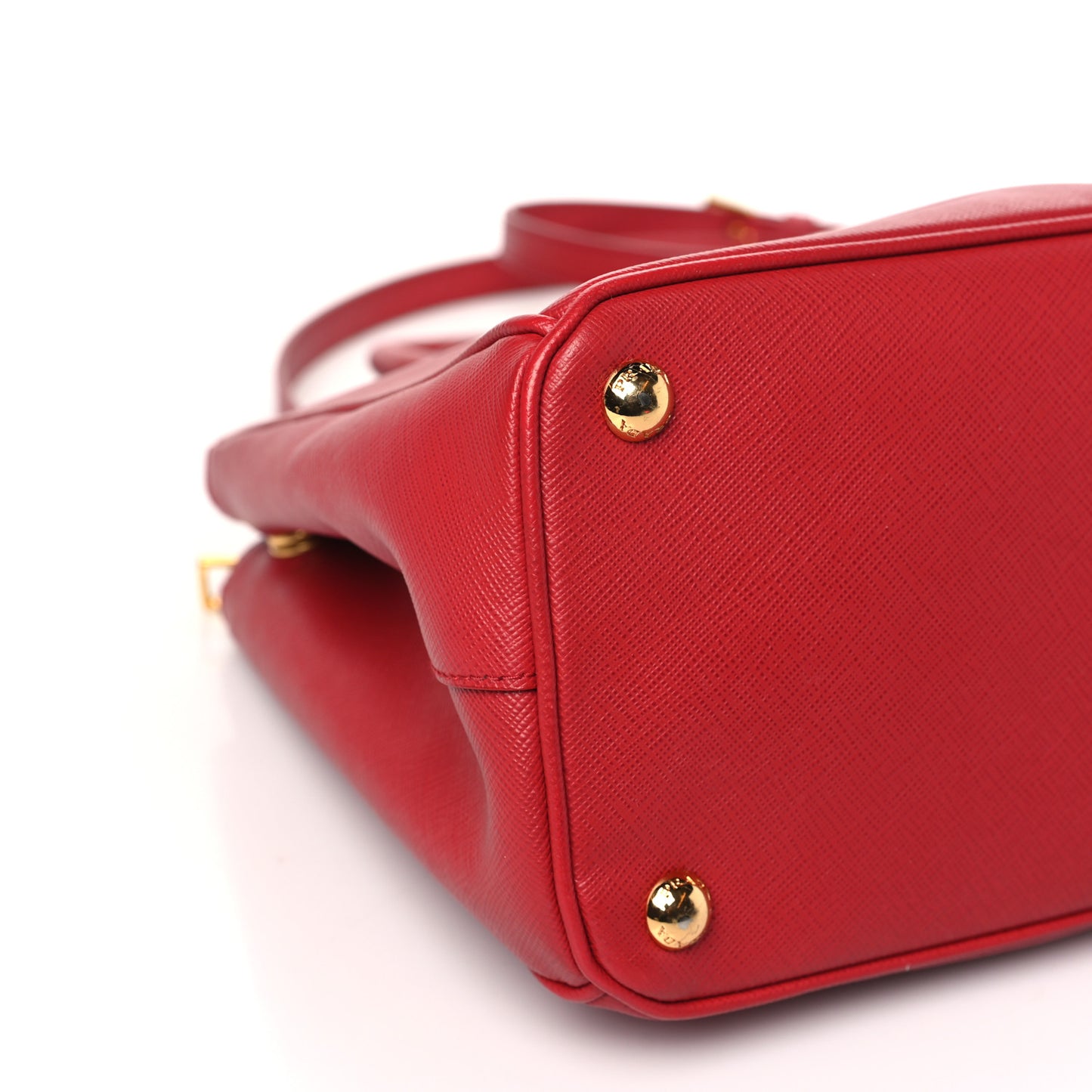 Saffiano Small Galleria Double Zip Tote Fuoco