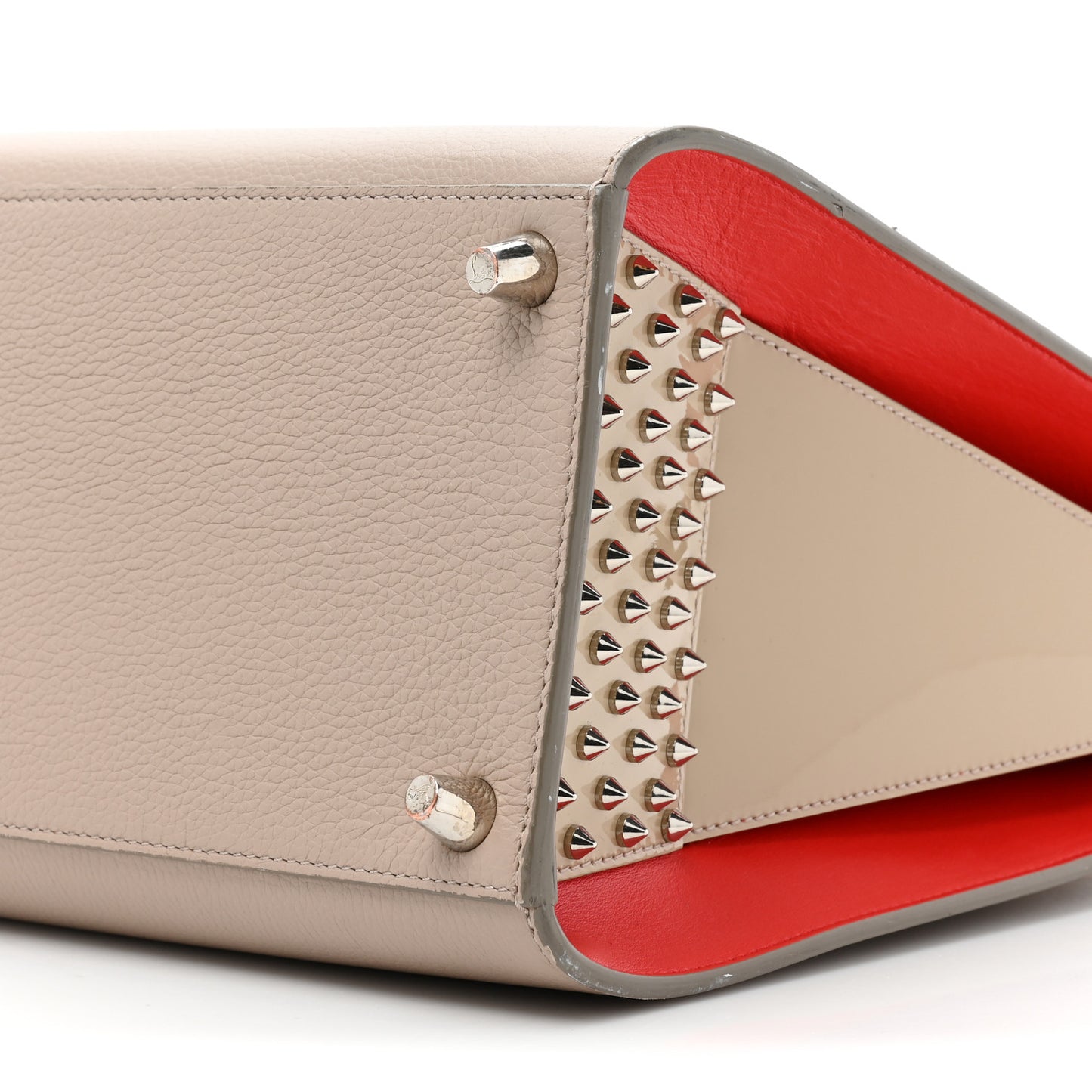 Calfskin Patent Studded Large Paloma Cashmere