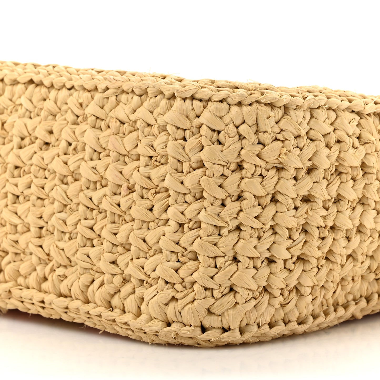 Yarn Raffia Effect Crochet Striped Re-Edition 2005 Shoulder Bag Naturale Petalo