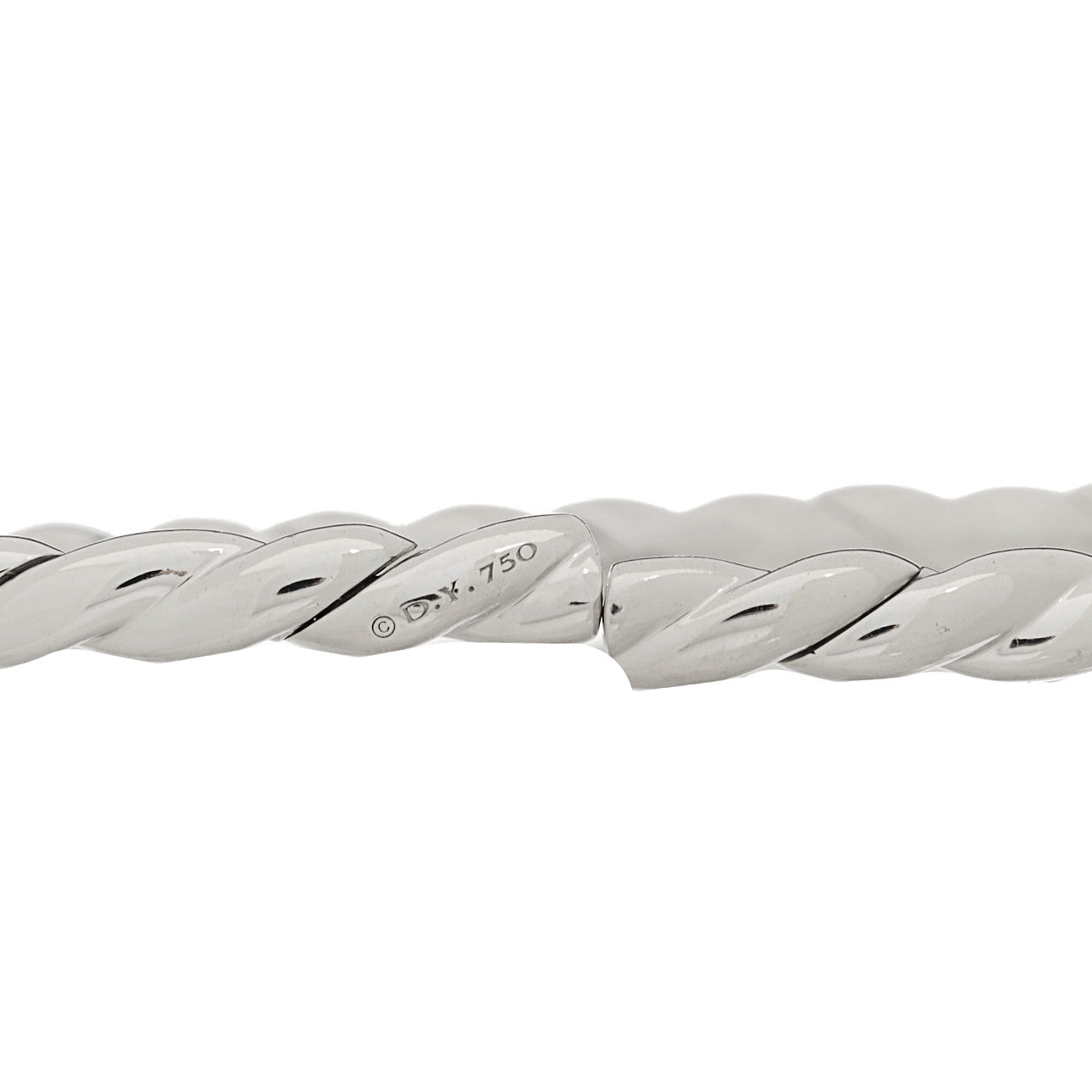 18K White Gold Diamond 3.5mm Paveflex Single Row Bracelet