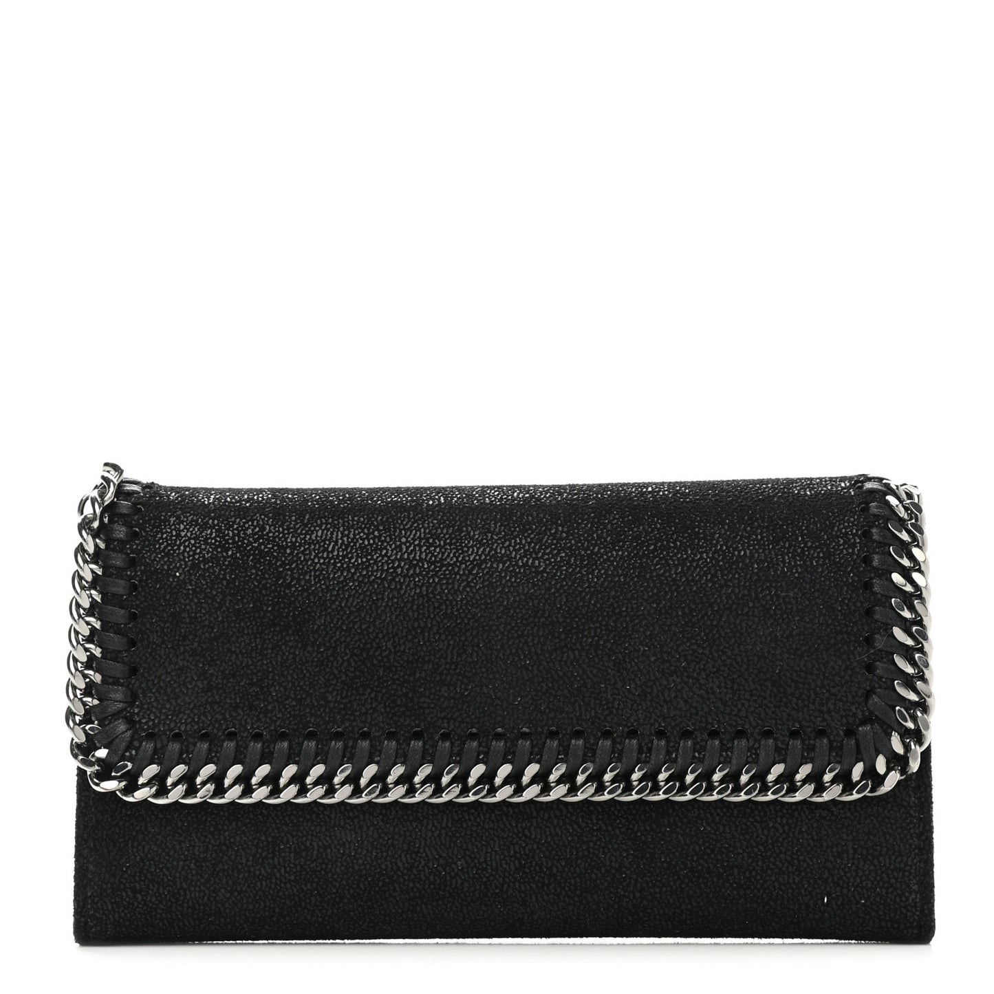 Shaggy Deer Falabella Flap Wallet Black