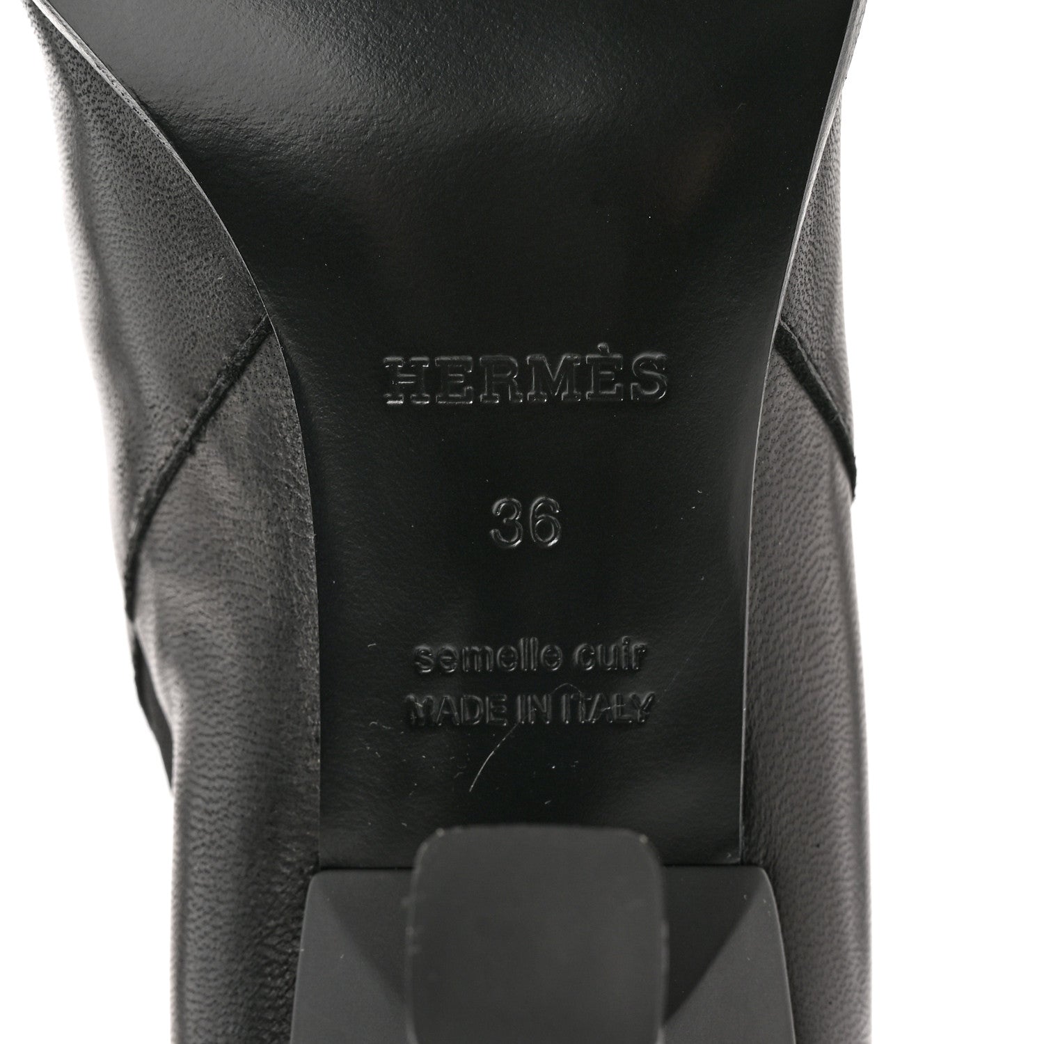 Hermes Nappa Gill 75 Ankle Boots 36 Black 6 of 12