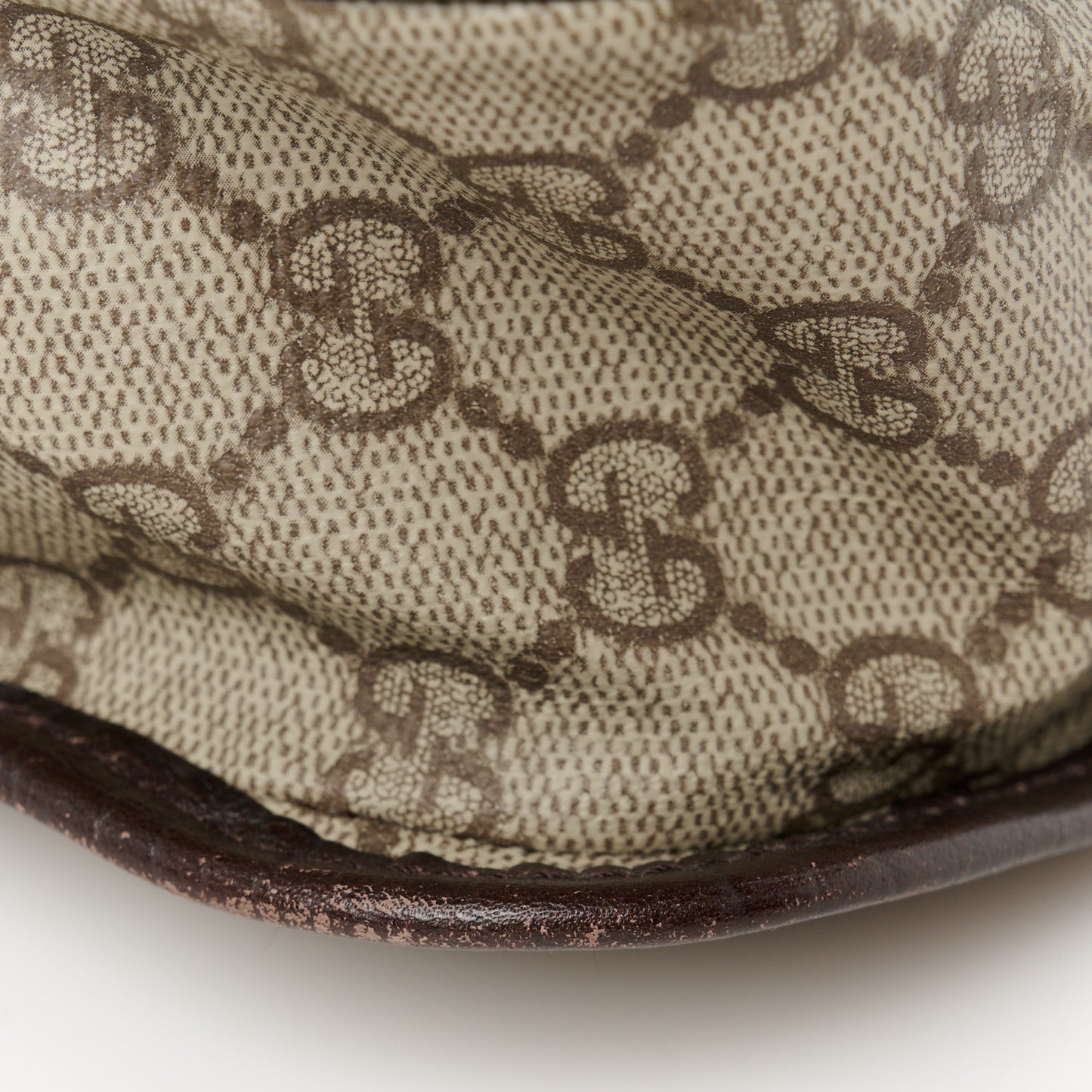 GG Plus Monogram Web Large Flap Messenger Bag Beige Dark Brown
