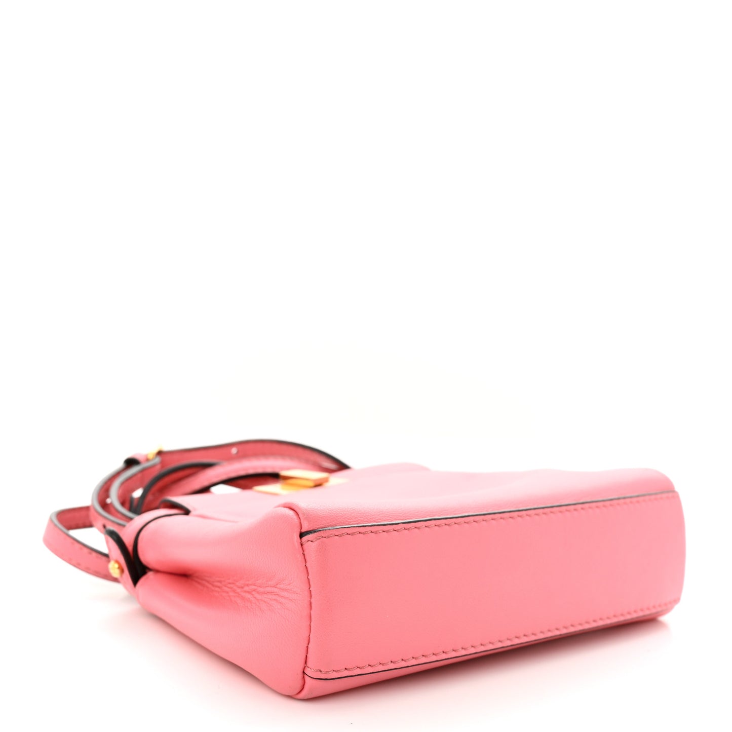 Shiny Nappa Micro Peekaboo Iconic Satchel Rosa Fluo