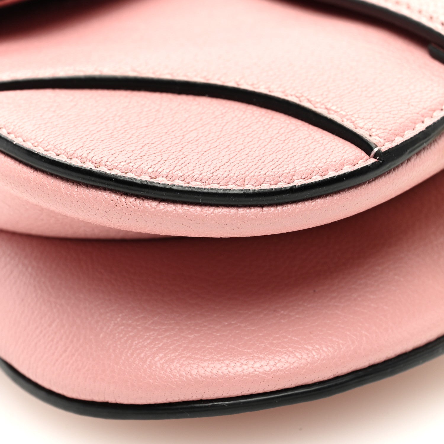 Christian Dior Goatskin Micro Saddle Bag With Strap Old Rose 8 of 9