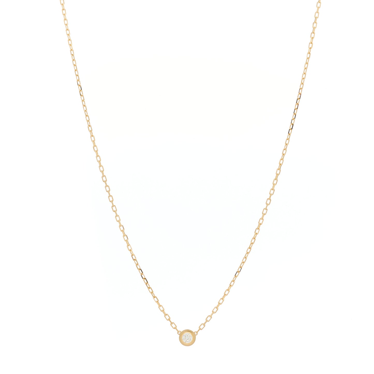18K Yellow Gold Diamond SM D'Amour Pendant Necklace