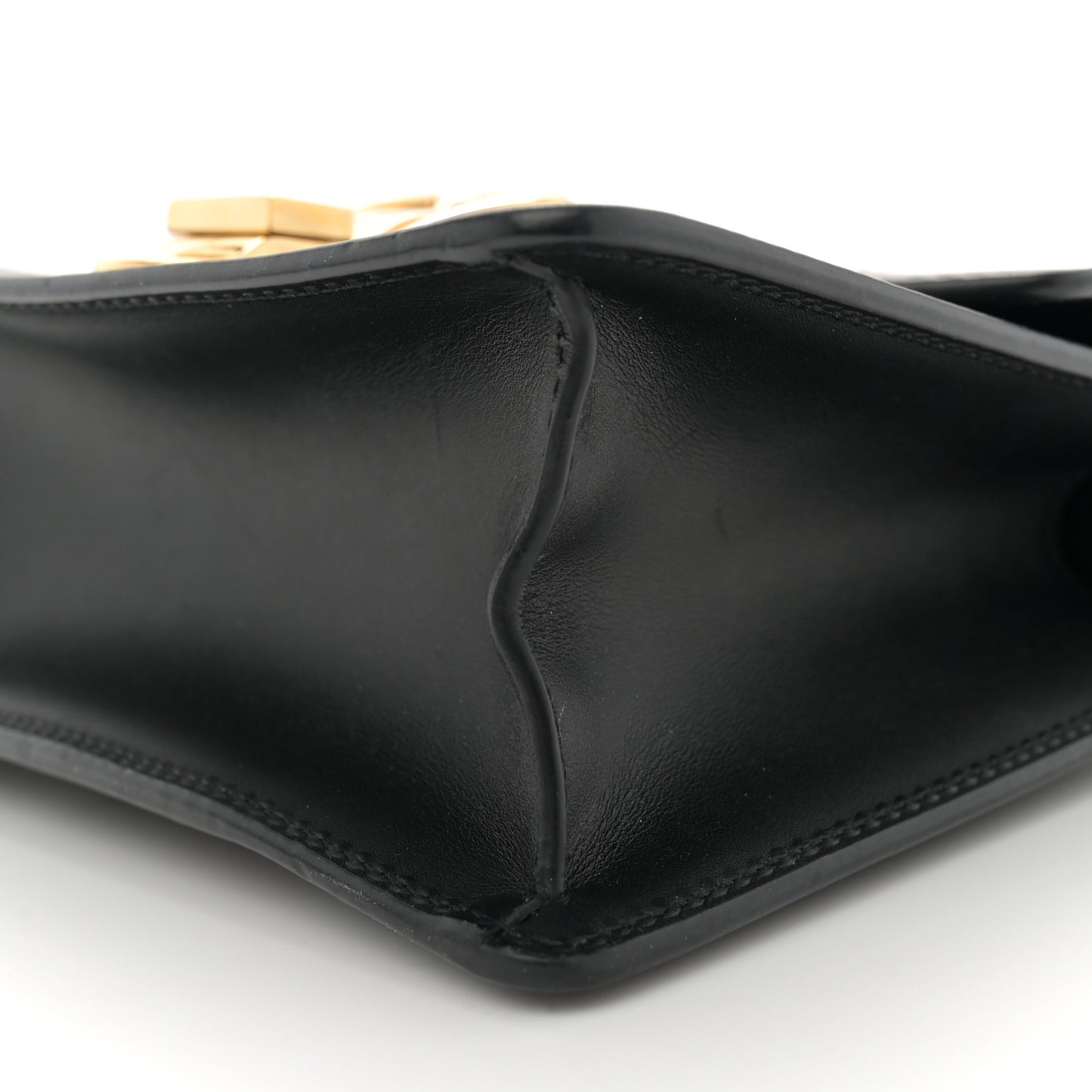 Calfskin Mini Sylvie Chain Shoulder Bag Black