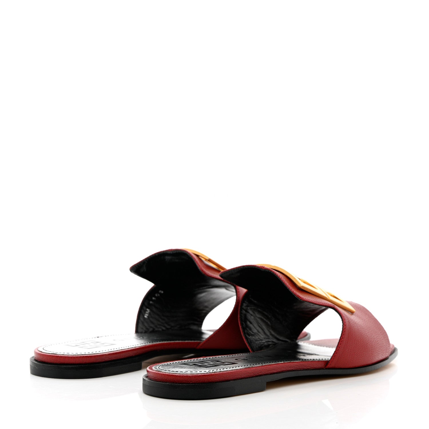 Givenchy Grained Calfskin 4G Flat Sandals 35 Red Cherry 4 of 13