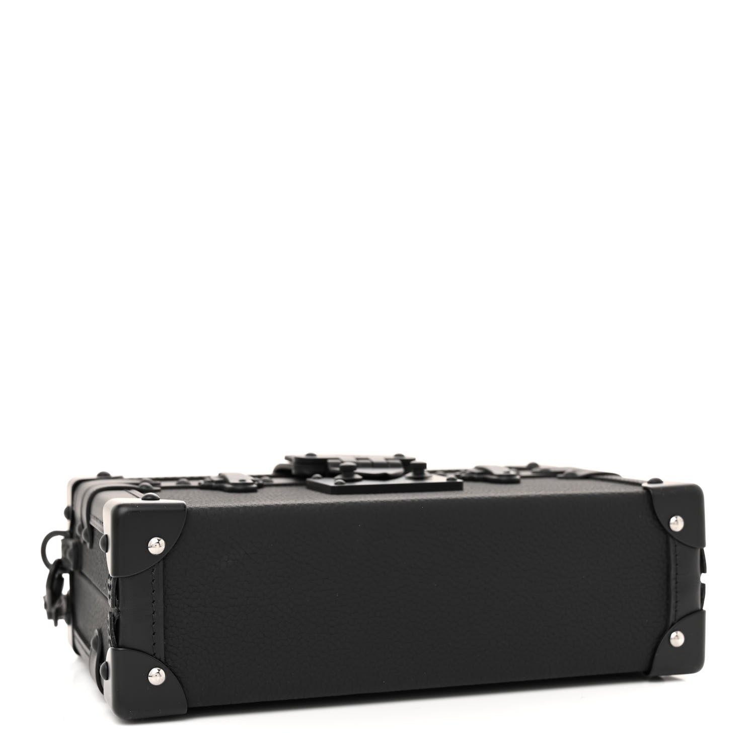 Louis Vuitton Calfskin Petite Malle Black 4 of 10