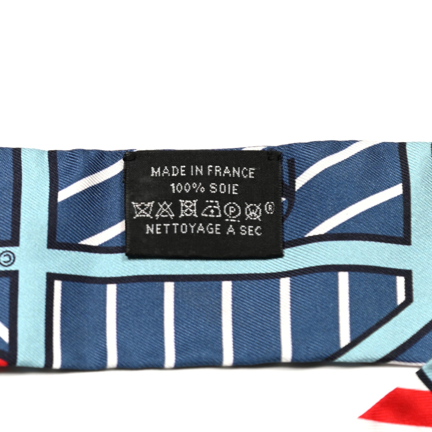 Silk Quadrige Twilly Rouge Bleu Blanc