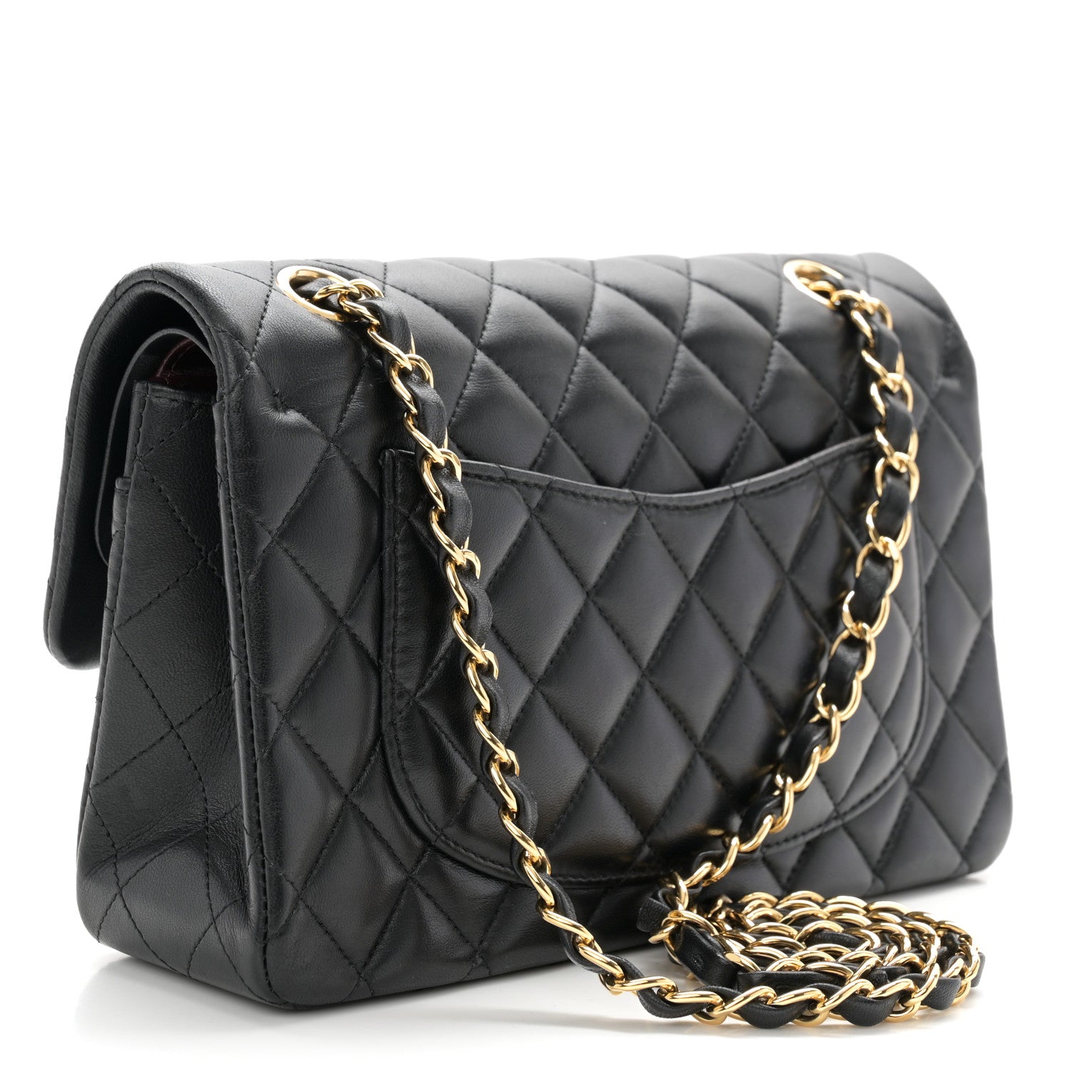 Chanel Lambskin Quilted Small Double Flap Black 3 of 11
