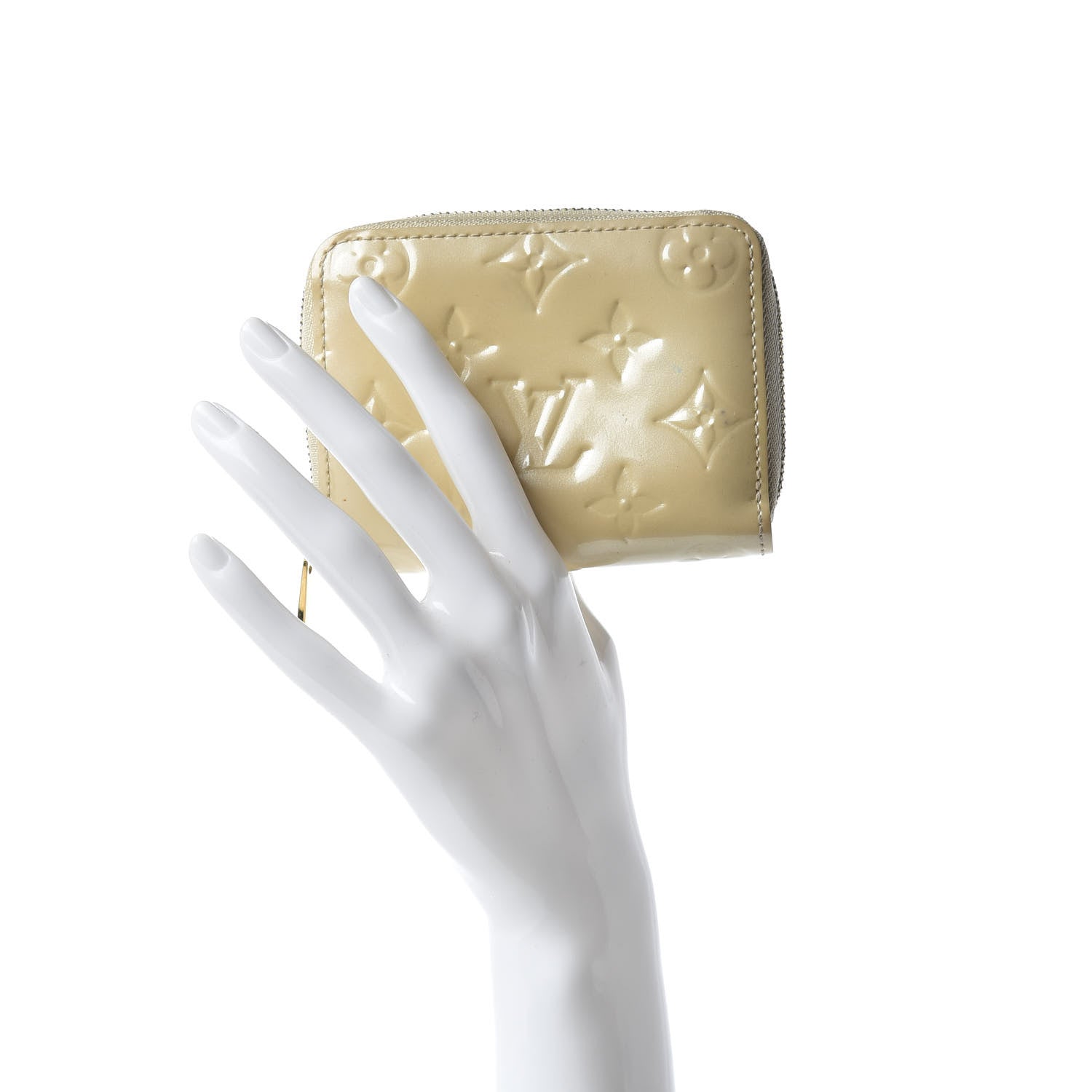 Louis Vuitton Vernis Zippy Coin Purse Blanc Corail 2 of 6